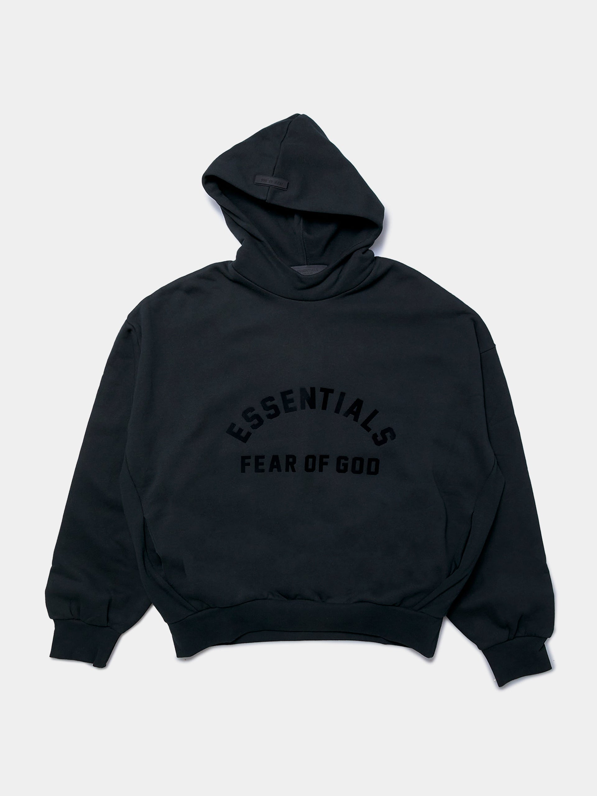 Essentials - Velvet Logo Hoodie (Black) – Octane