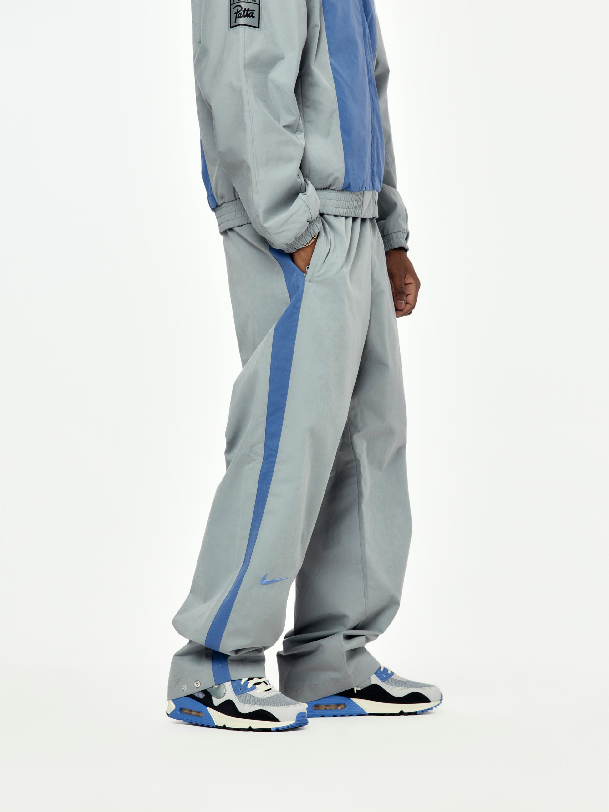 Nike x Patta Track Pants (Particle Grey/Sapphire)