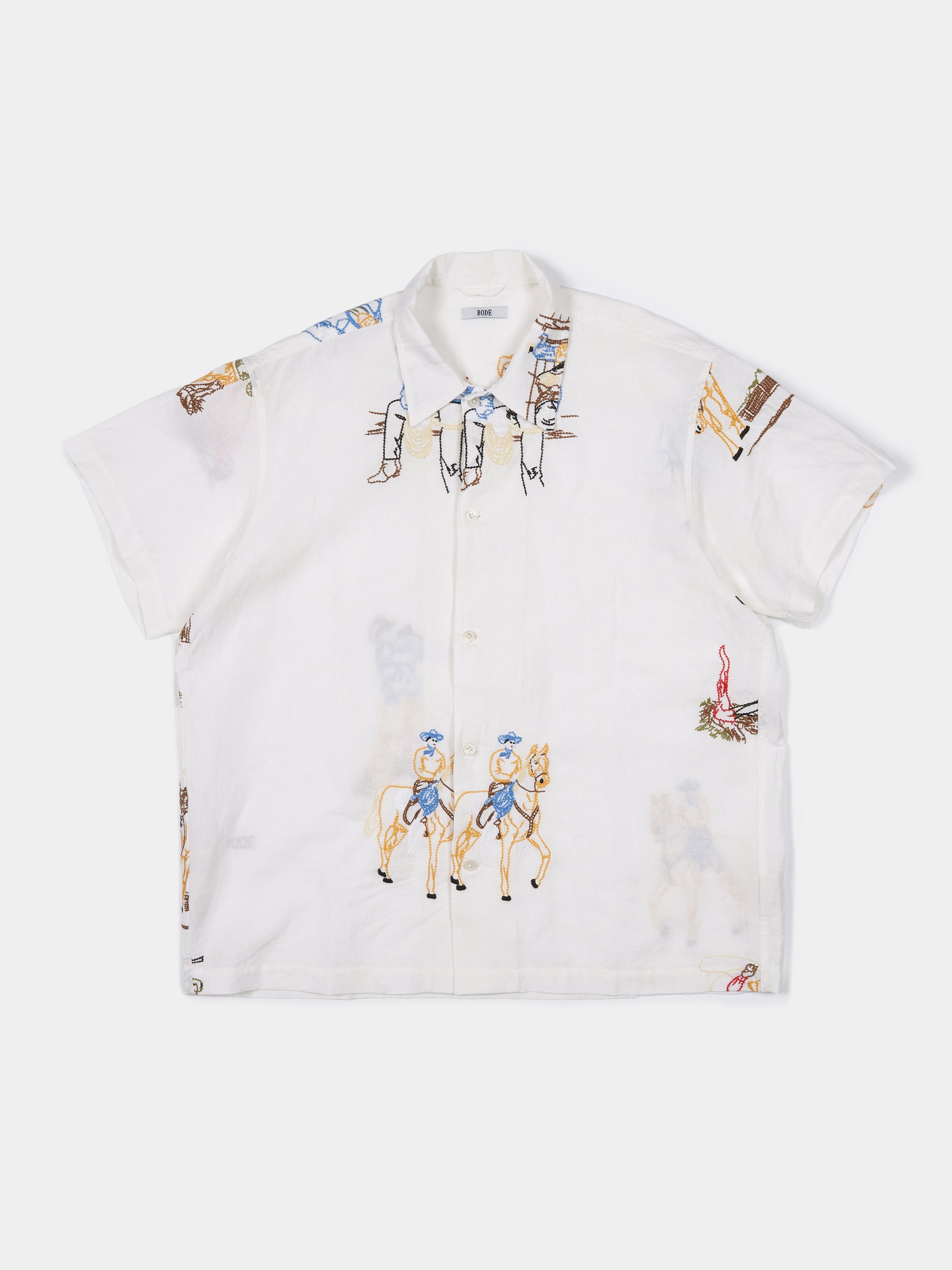 EMBROIDERED BUCKAROO SS SHIRT
