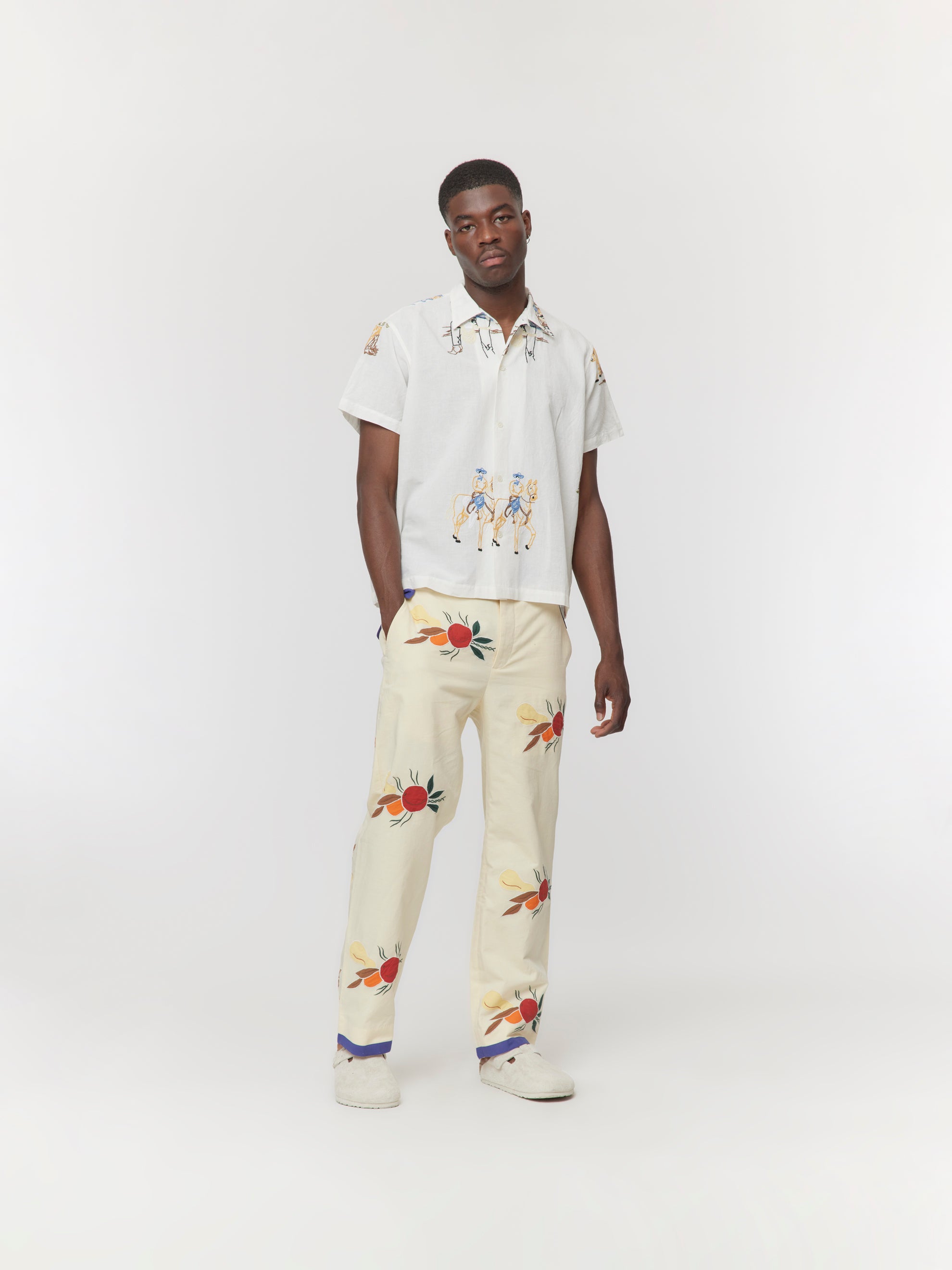 EMBROIDERED BUCKAROO SS SHIRT