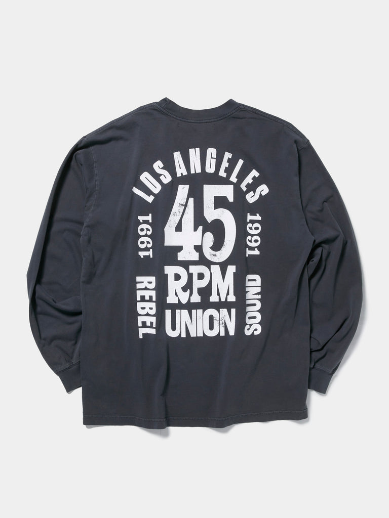Buy Union Los Angeles REBEL SOUND ELEVATED L/S TEE (Vintage Navy