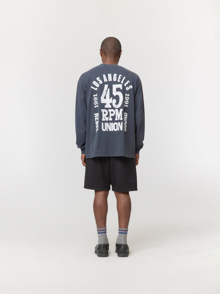 Buy Union Los Angeles REBEL SOUND ELEVATED L/S TEE (Vintage Navy