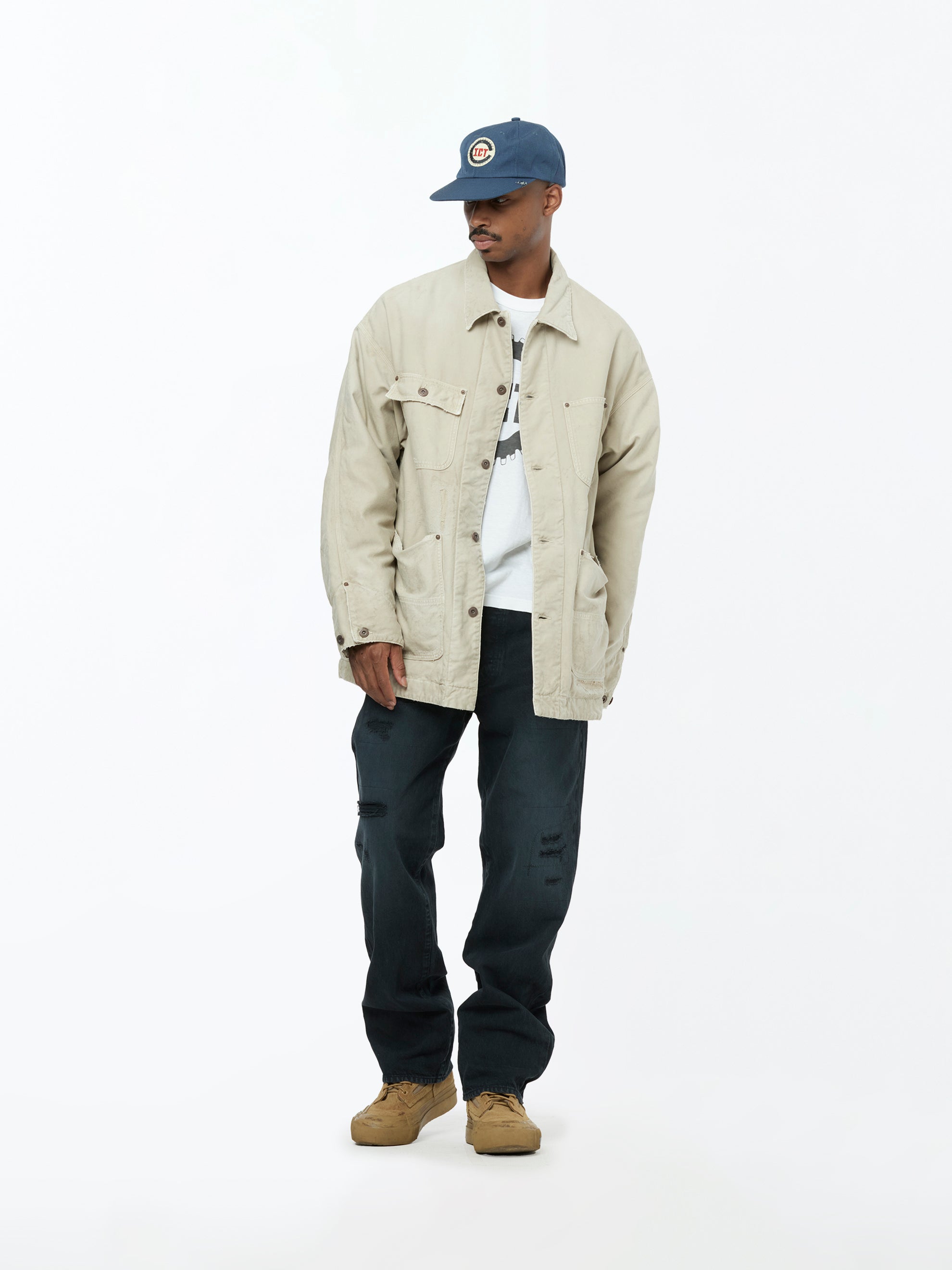 Visvim MACRAY COVERALL CRASH (Beige) - UNION LOS ANGELES