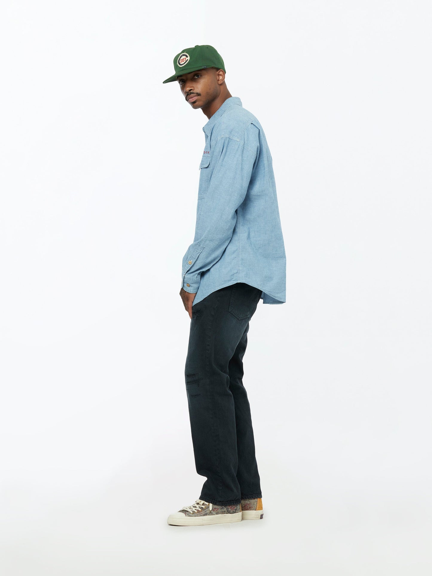 LANGER CHAMBRAY L/S (Lt. Indigo)