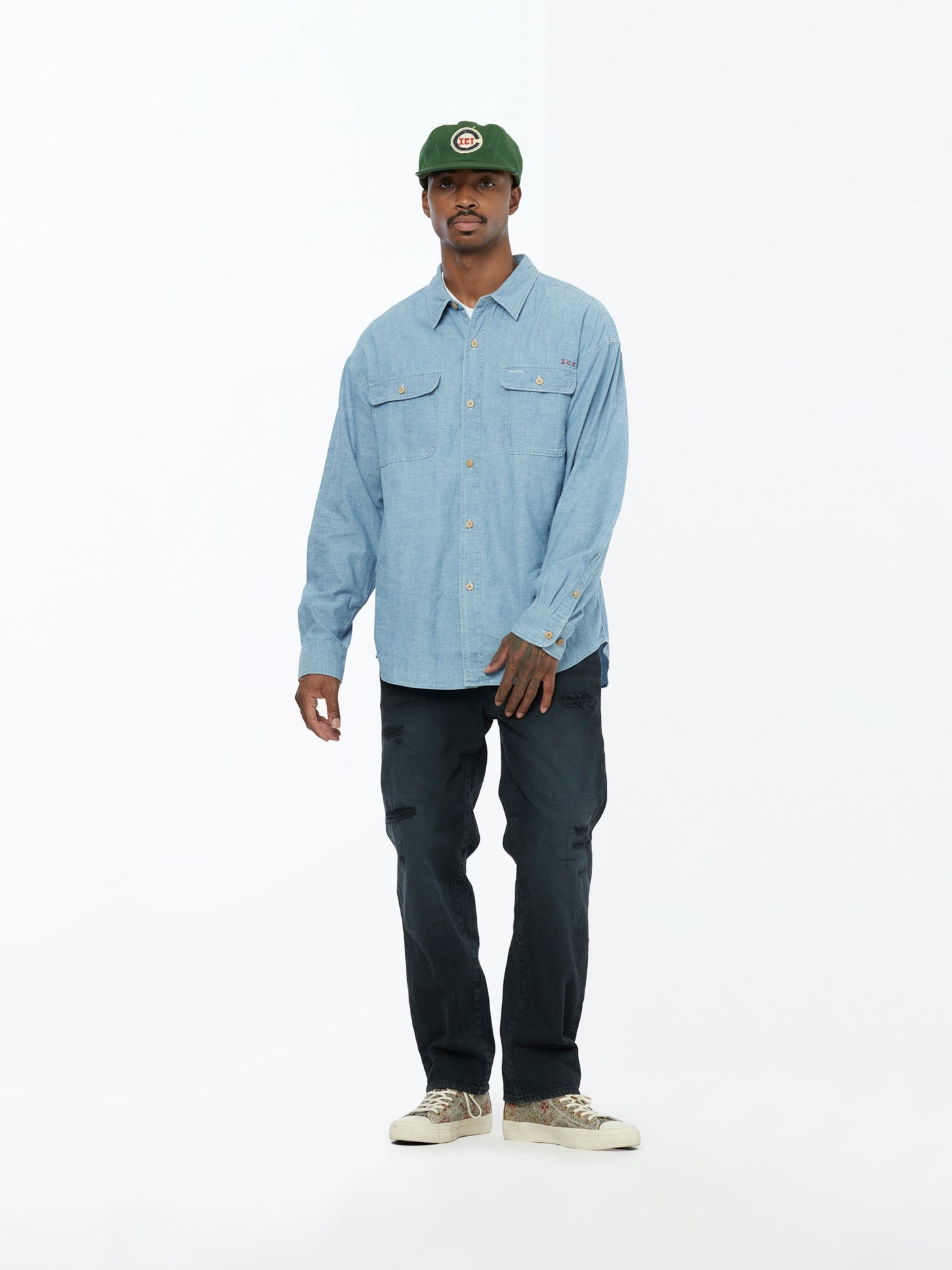 LANGER CHAMBRAY L/S (Lt. Indigo)