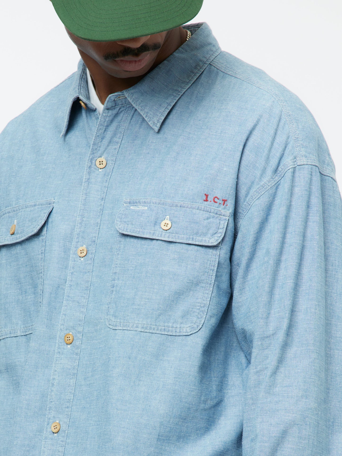 LANGER CHAMBRAY L/S (Lt. Indigo)