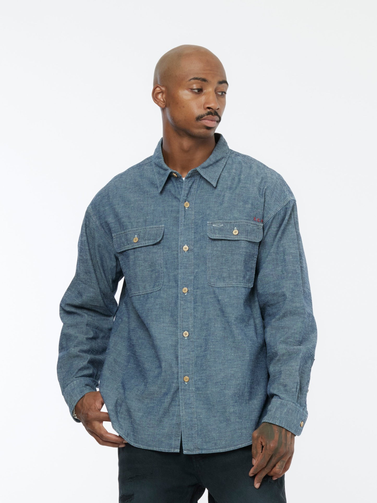 LANGER CHAMBRAY L/S (Indigo)