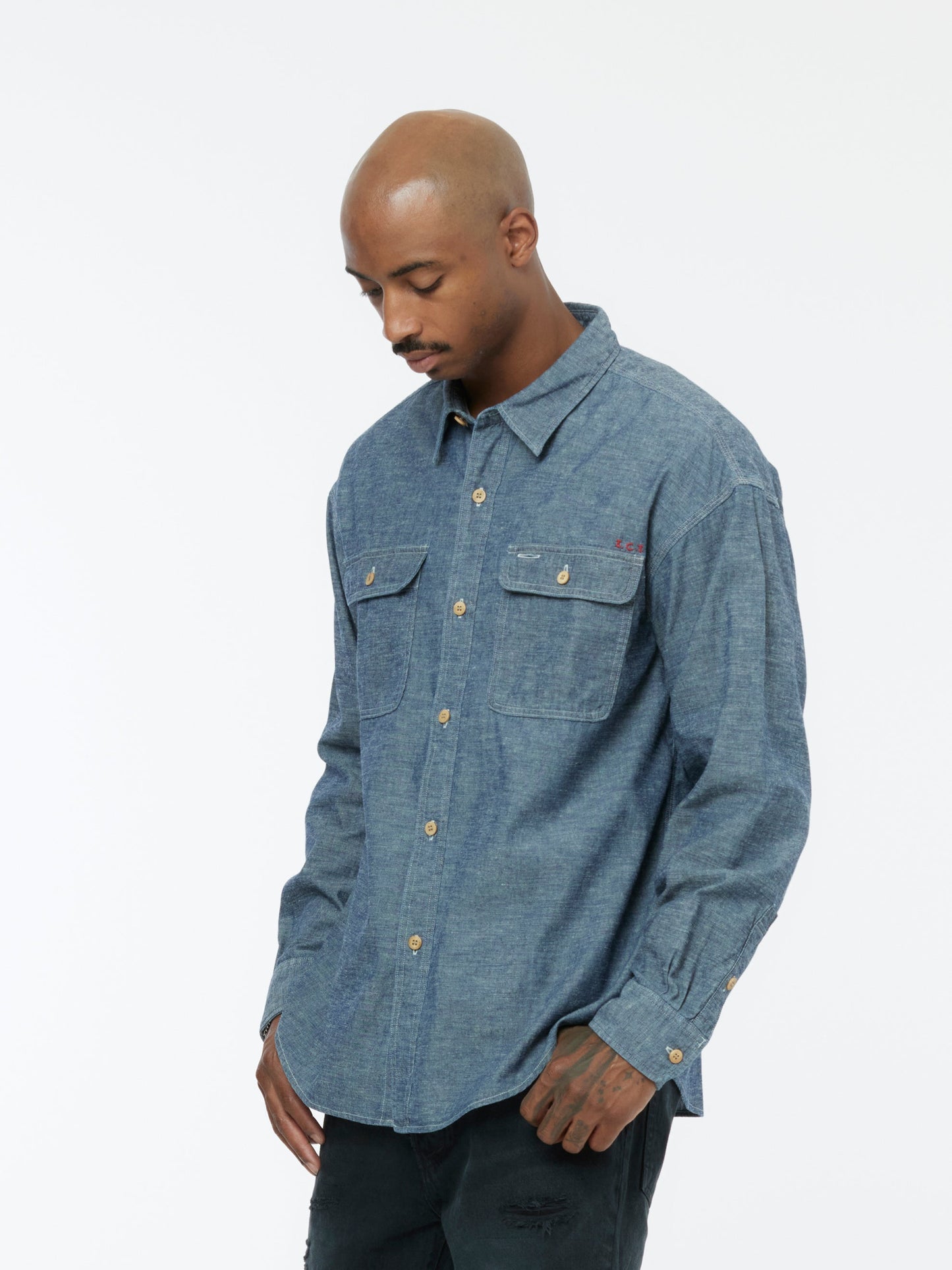 LANGER CHAMBRAY L/S (Indigo)