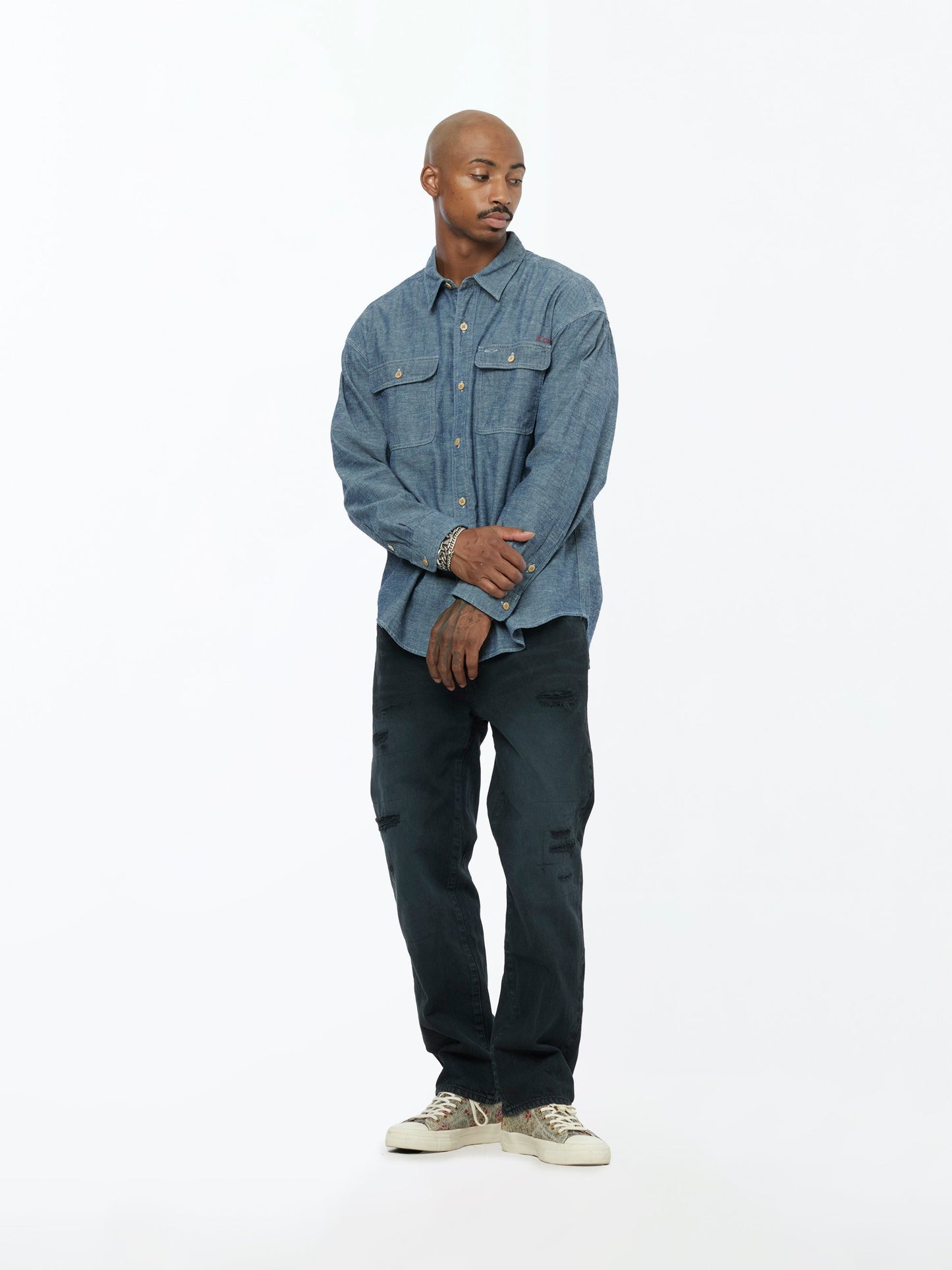 LANGER CHAMBRAY L/S (Indigo)