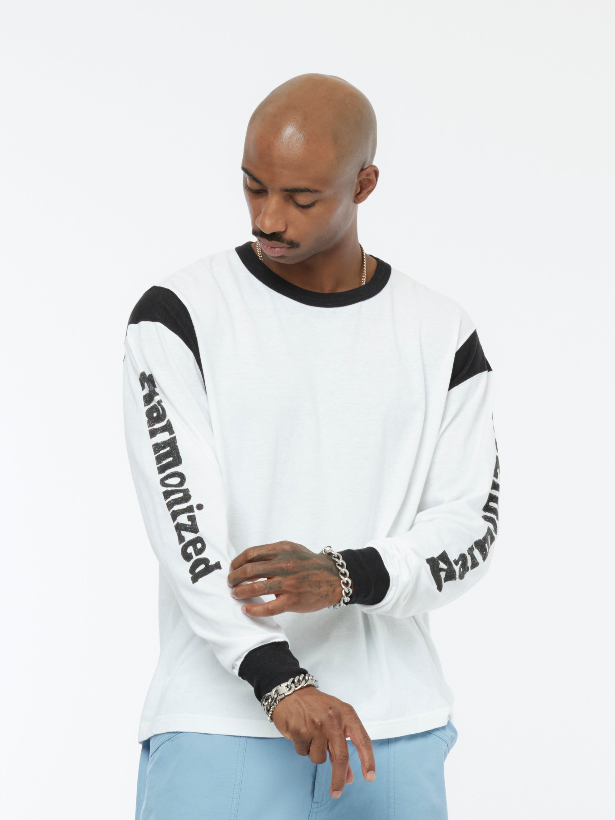 美品 visvim ict jumbo crew l/s patches 3 white indigo camping trailer VISVIM 23 ICT JUMBO SB SWEAT L⁄S (N.D.)