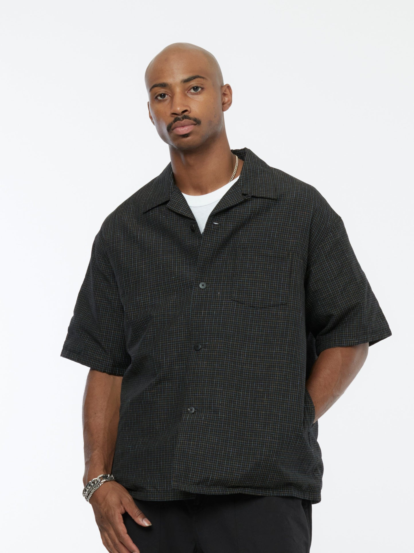 WALLIS DOWN SHIRT S/S (Black)