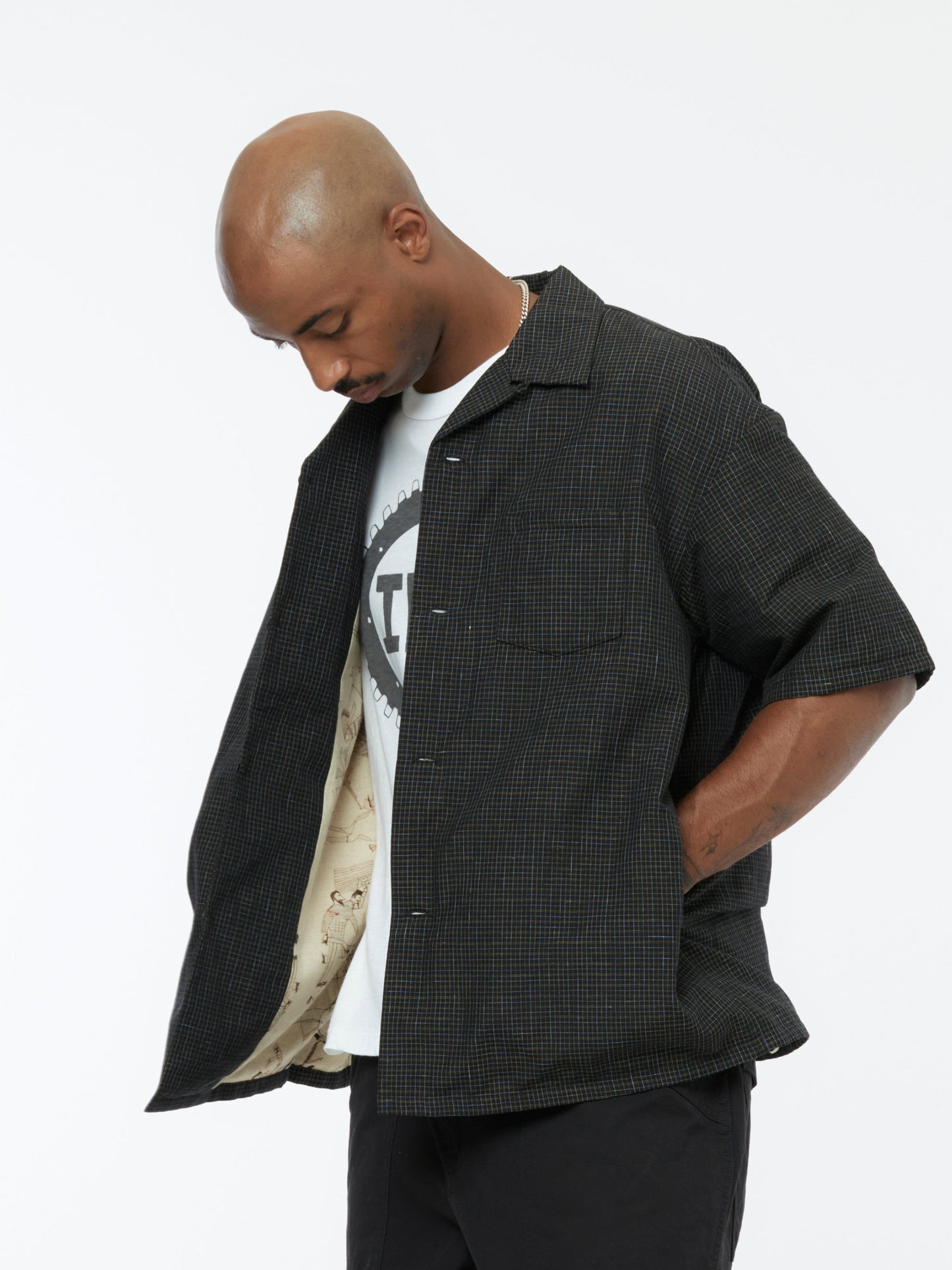 WALLIS DOWN SHIRT S/S (Black)