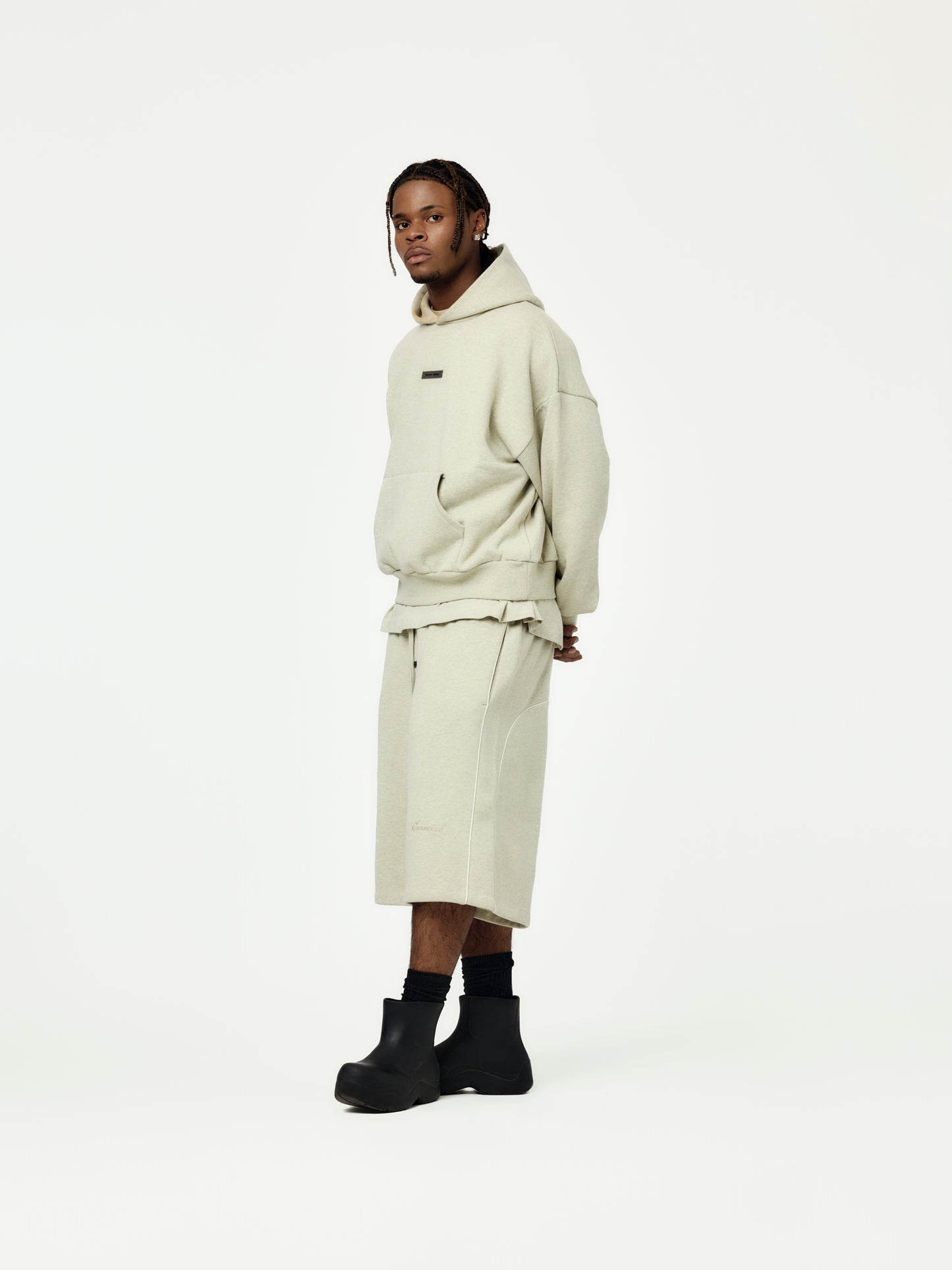 Basketball Fleece Shorts (Heather Stone)