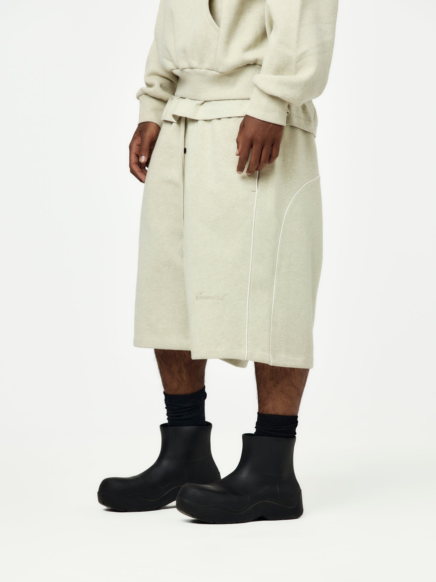 Basketball Fleece Shorts (Heather Stone)