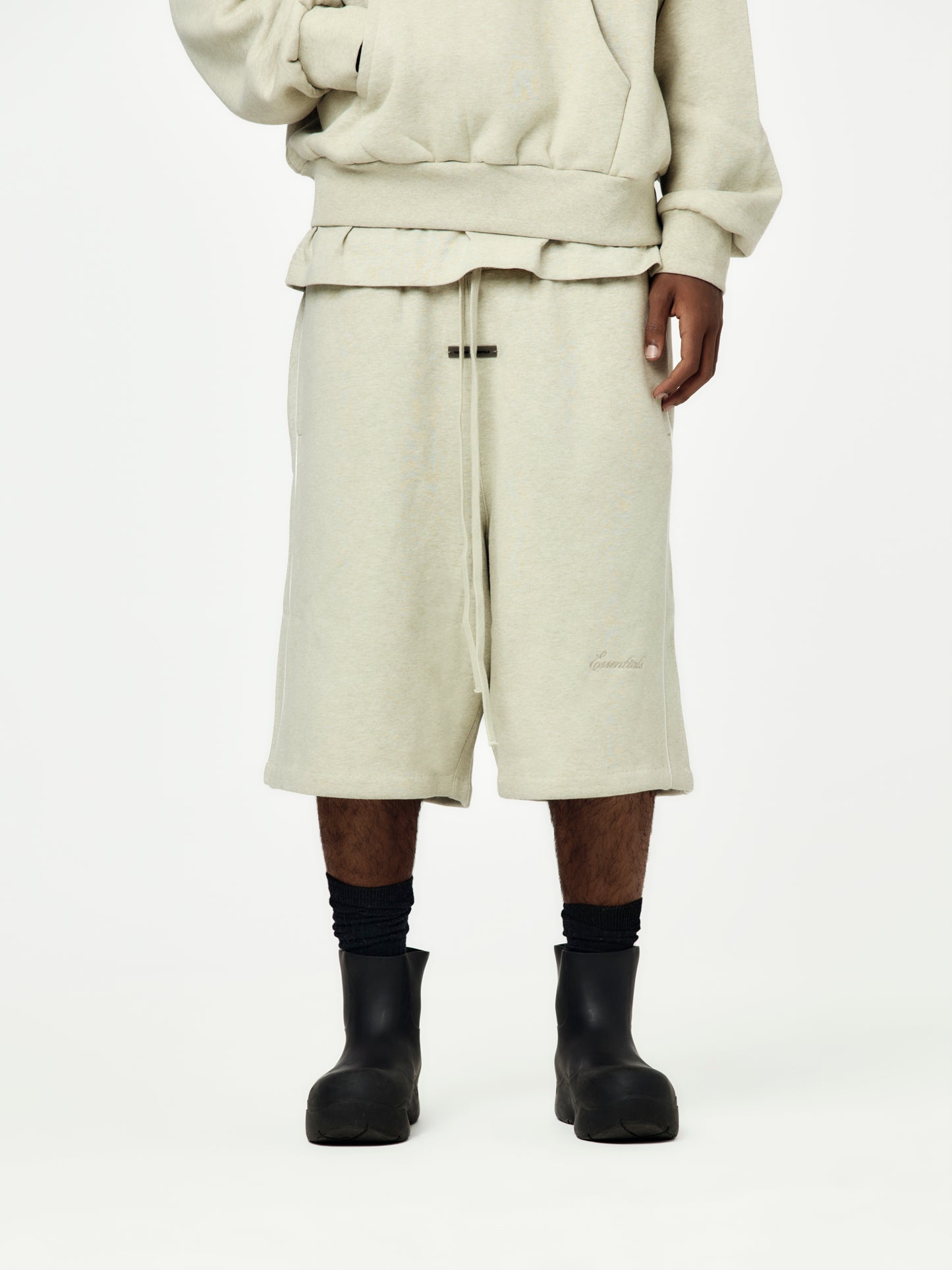 Basketball Fleece Shorts (Heather Stone)