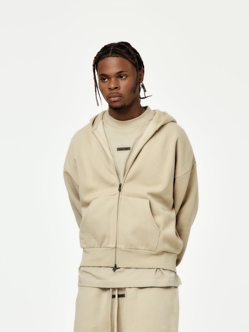 Classic Fit Fleece Zip Up (Timber)