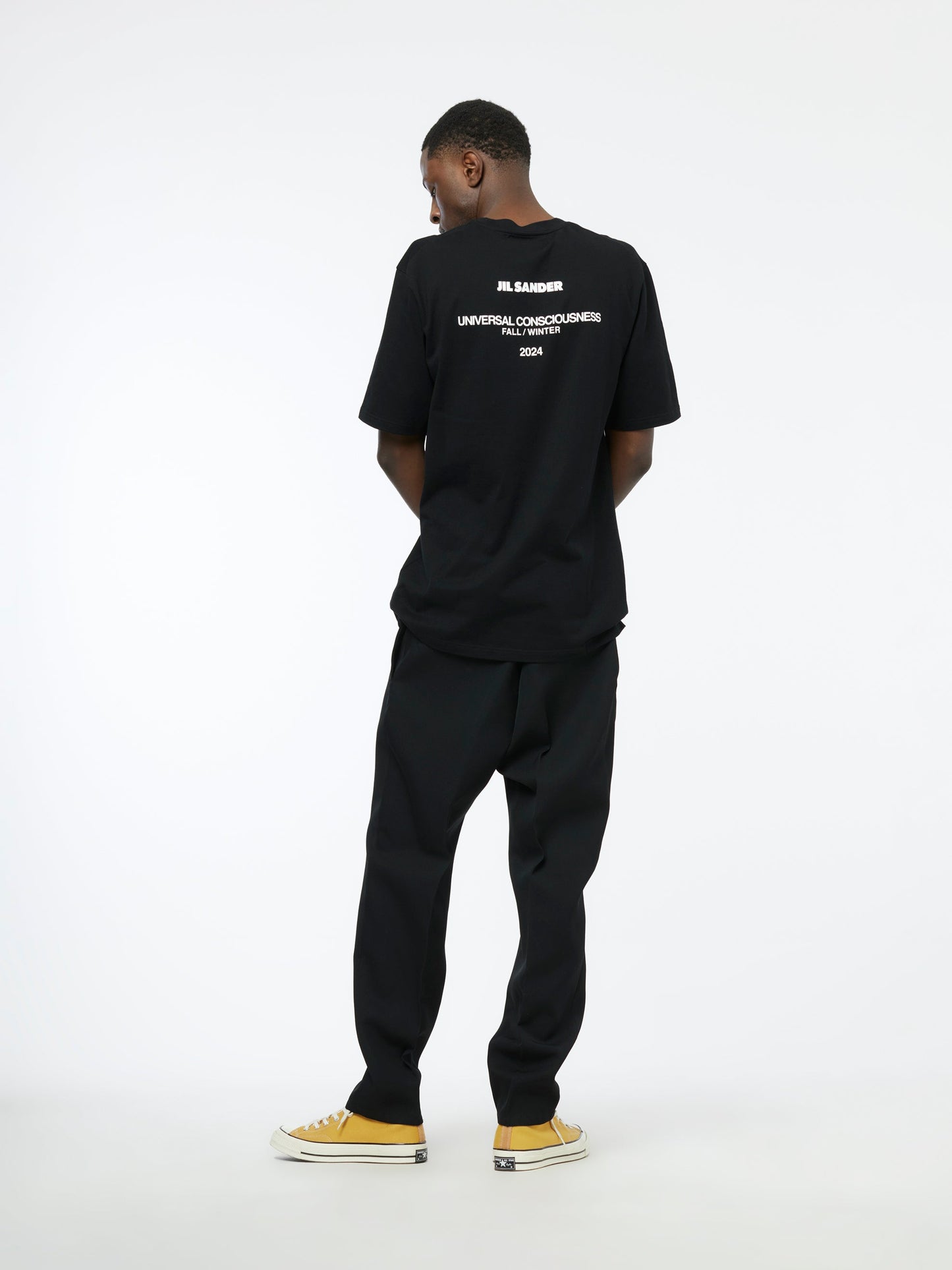 Relaxed Fit Trousers (Black)