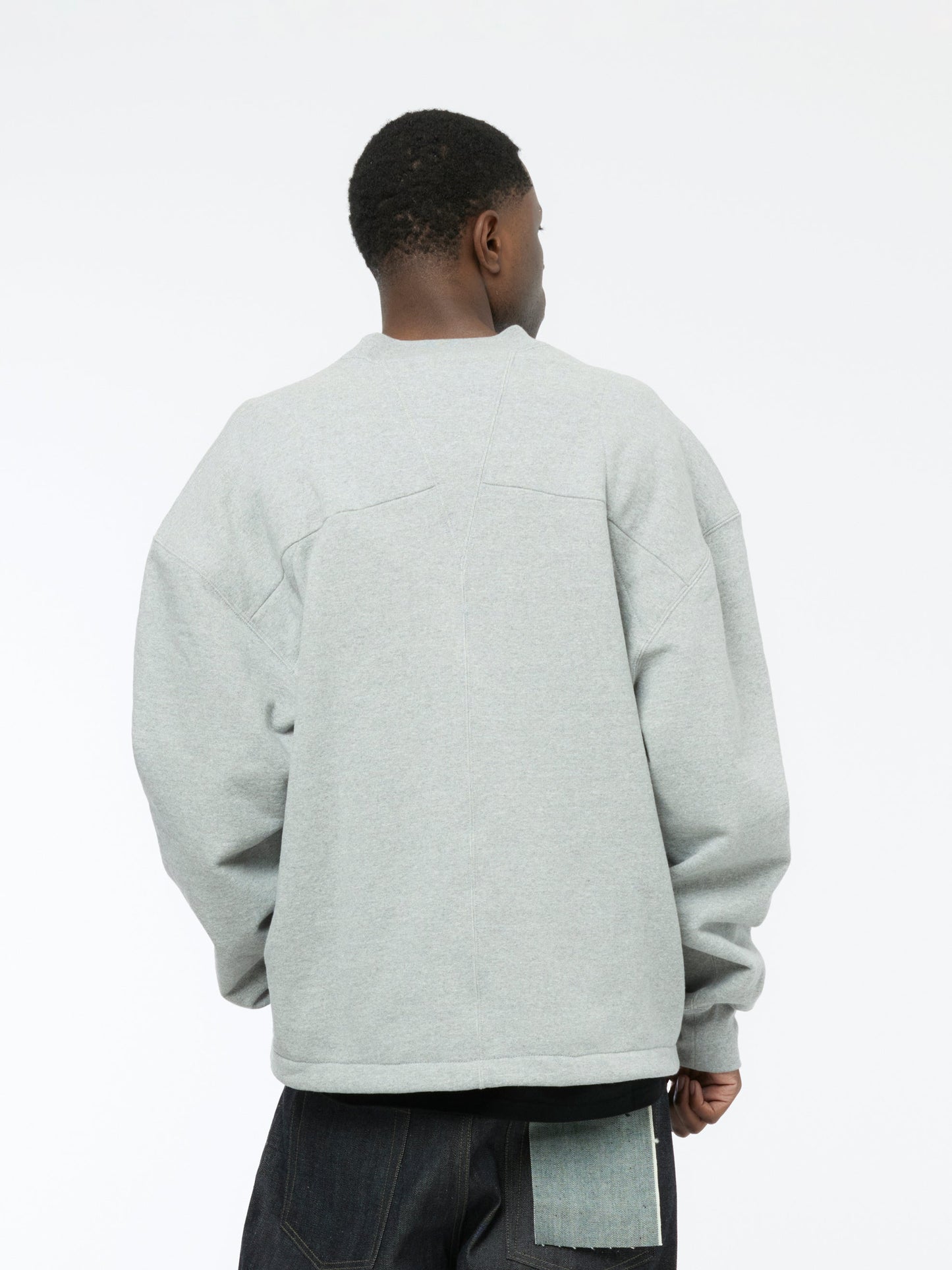 Padded Crewneck Sweatshirt