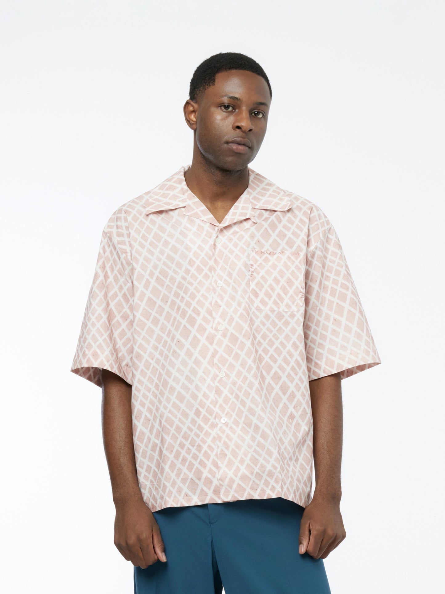 Short Sleeve Bowling Shirt (Antique Rose)