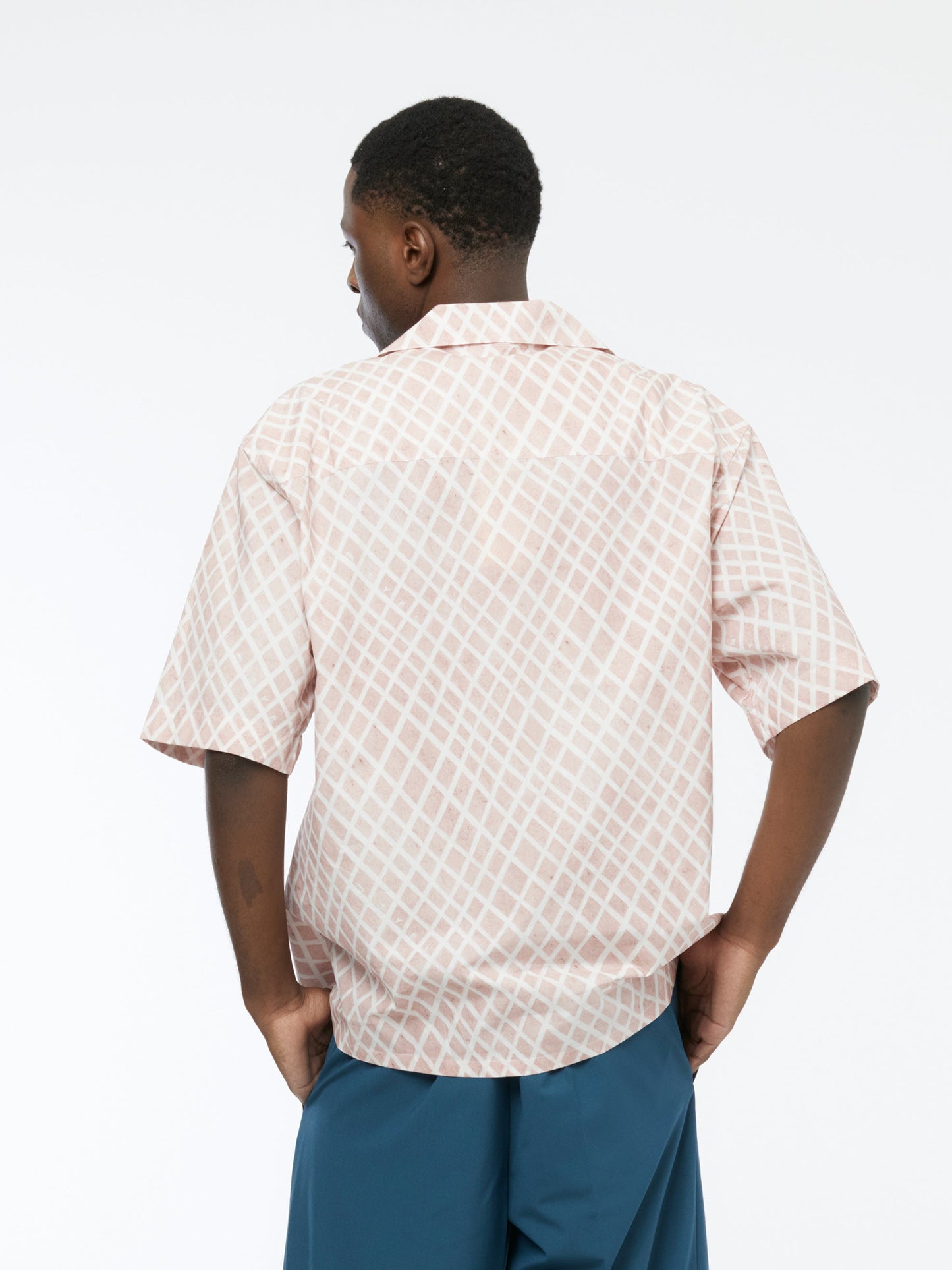 Short Sleeve Bowling Shirt (Antique Rose)