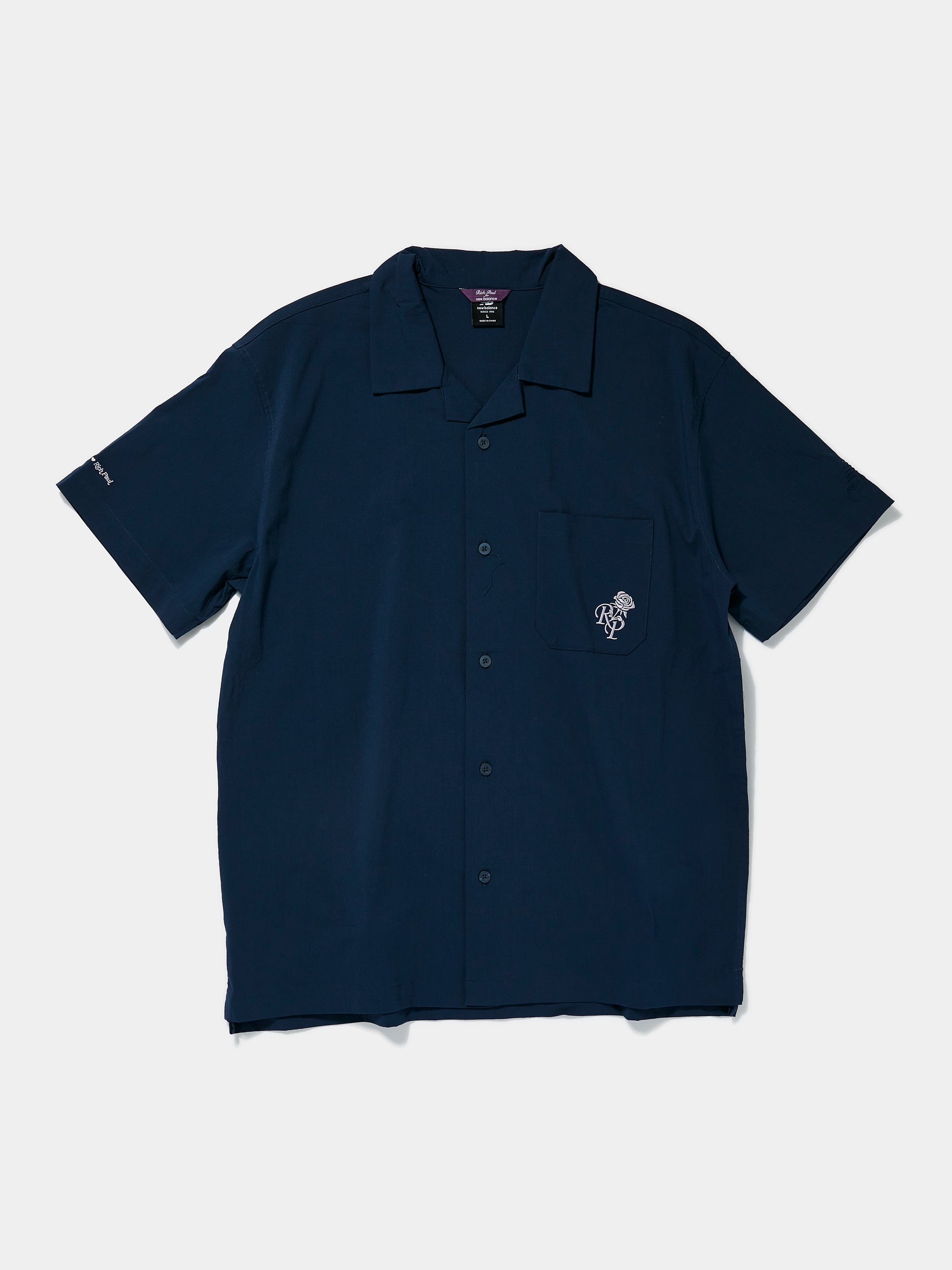Rich Paul Camp Collar Shirt (Navy)