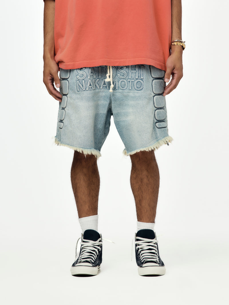 Denim Moto Short (Blue Denim)
