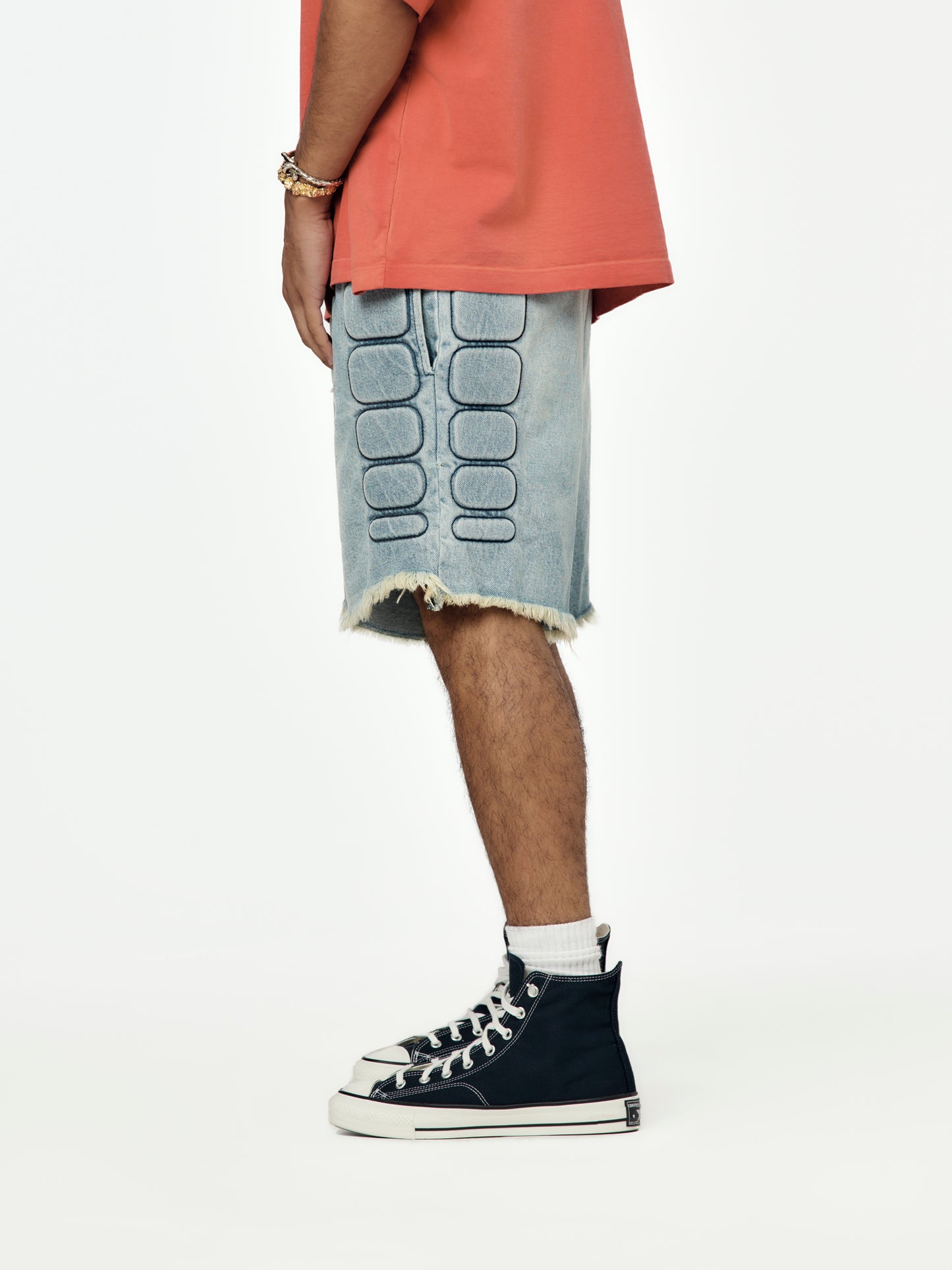 Denim Moto Short (Blue Denim)