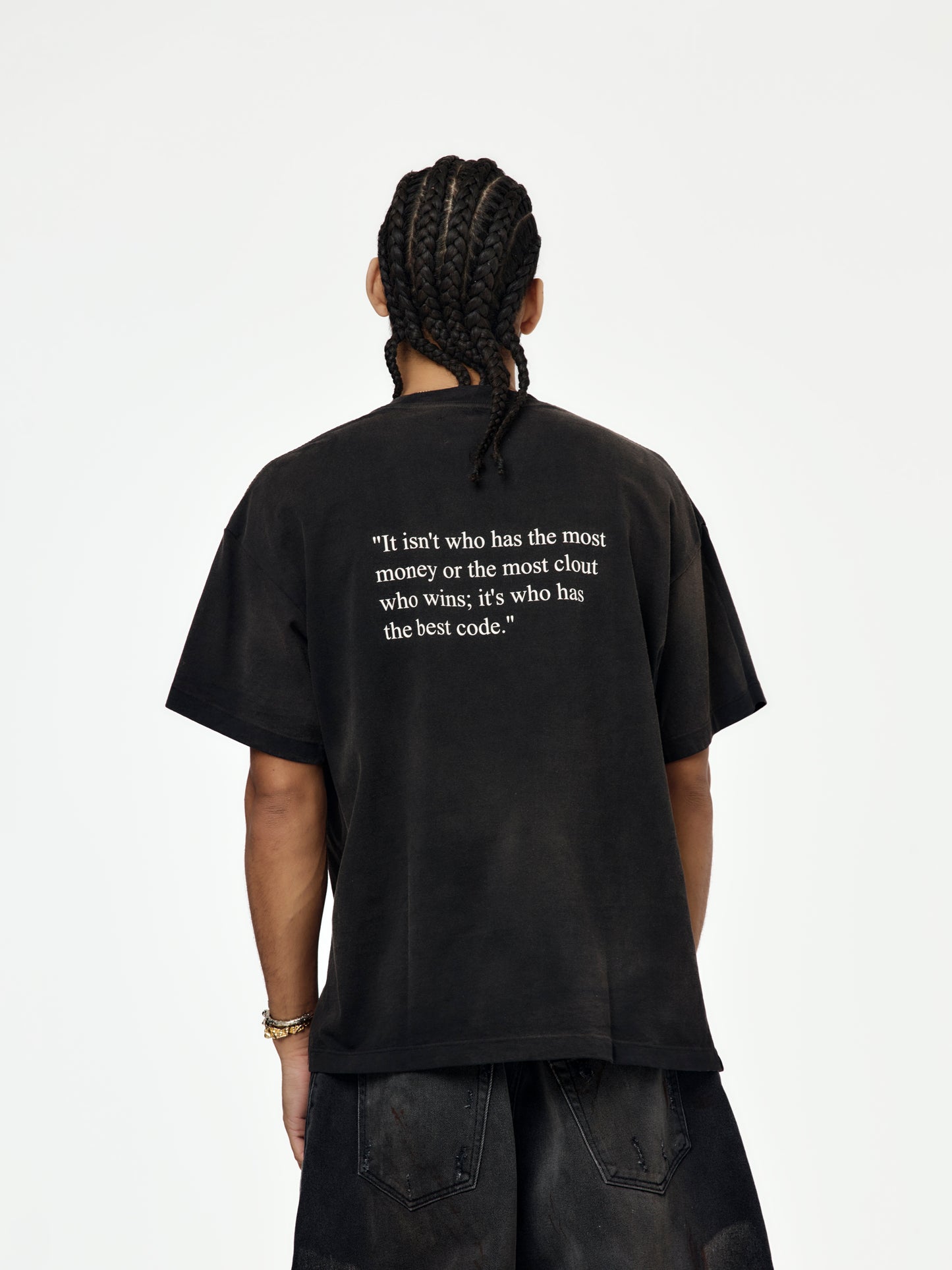 Best Code Tee (Washed Black)