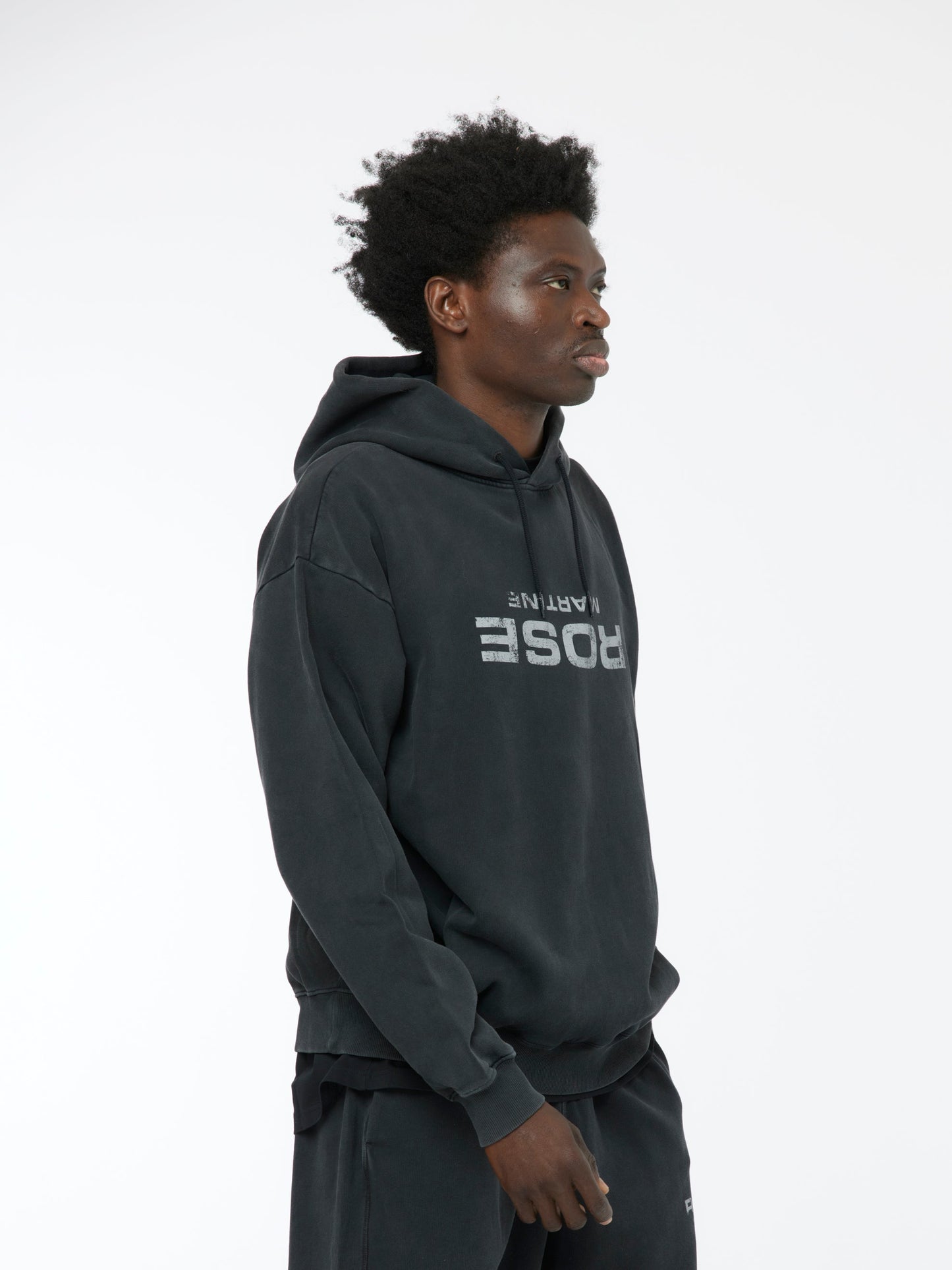 Rose Classic Hoodie (Washed Black)