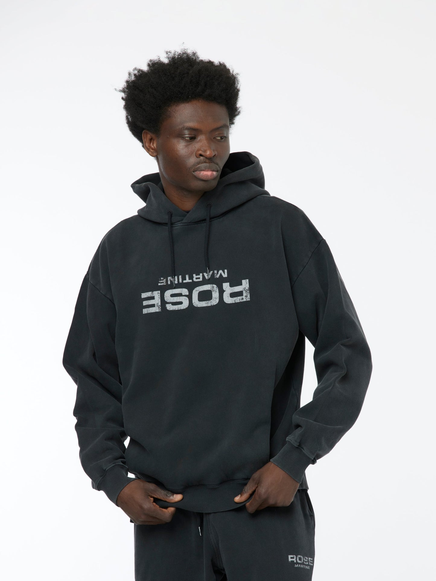 Rose Classic Hoodie (Washed Black)