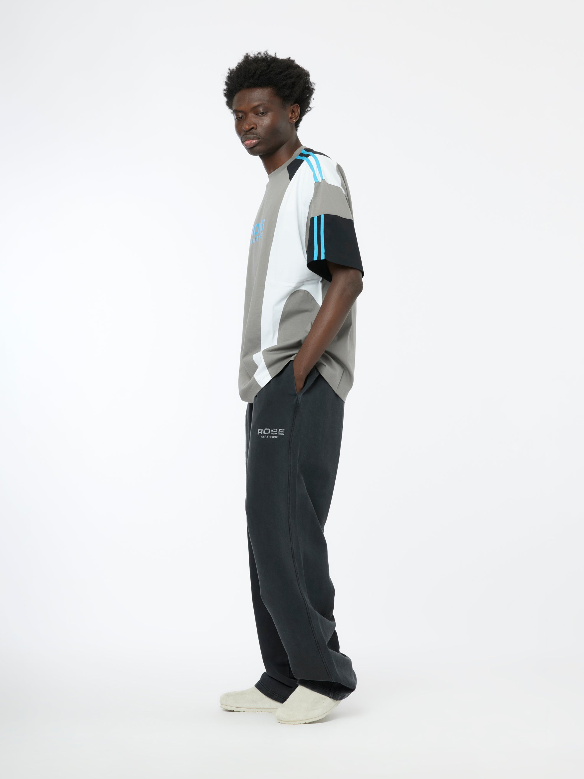 Martine Rose Rose Wide Leg Trackpant (Washed Black) - UNION Martine Rose Rose Wide Leg Trackpant (Washed Black) - UNION