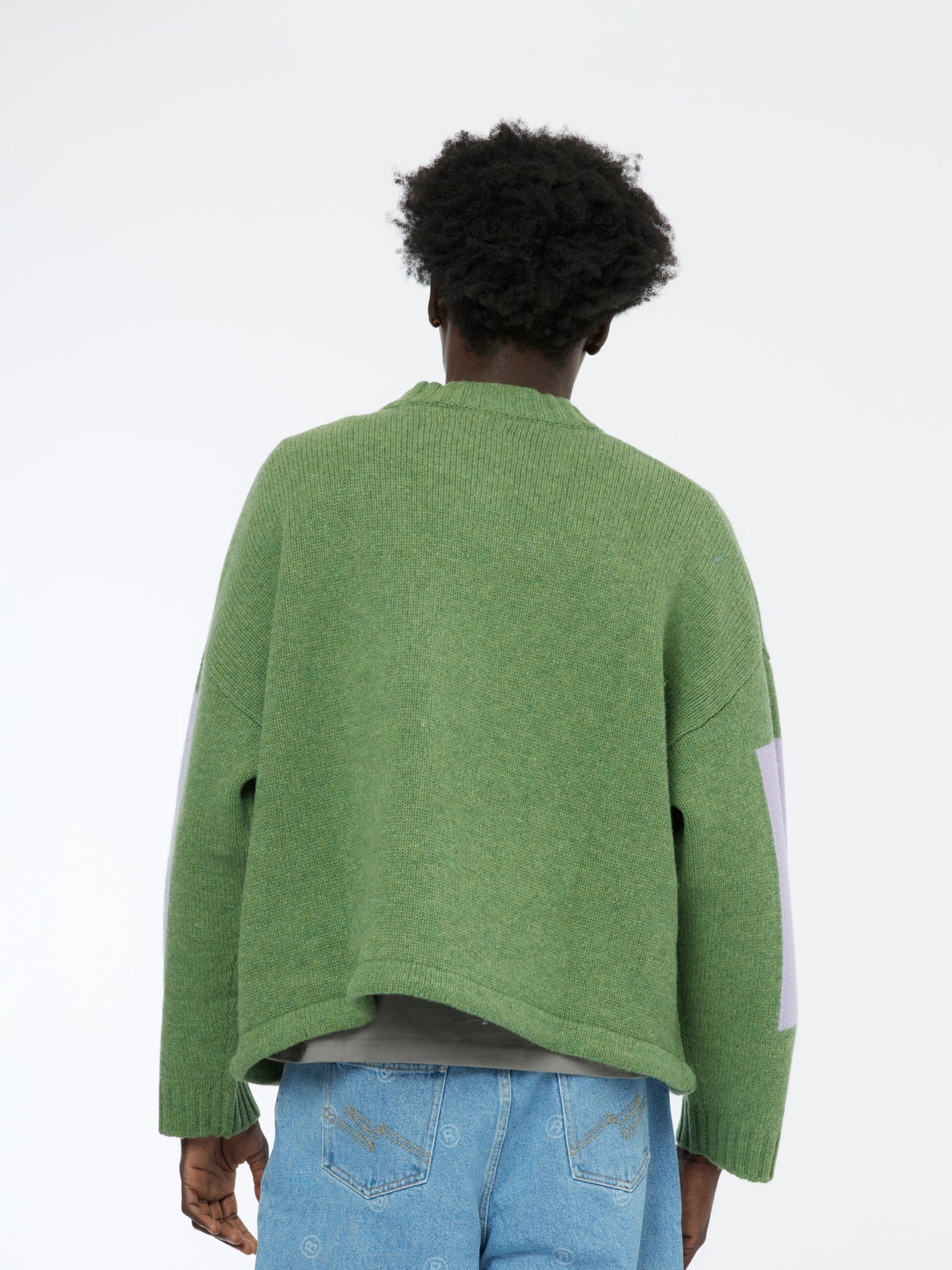 Intarsia Print Jumper (Green)