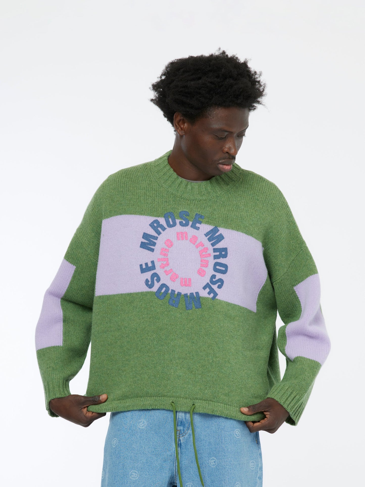 Intarsia Print Jumper (Green)