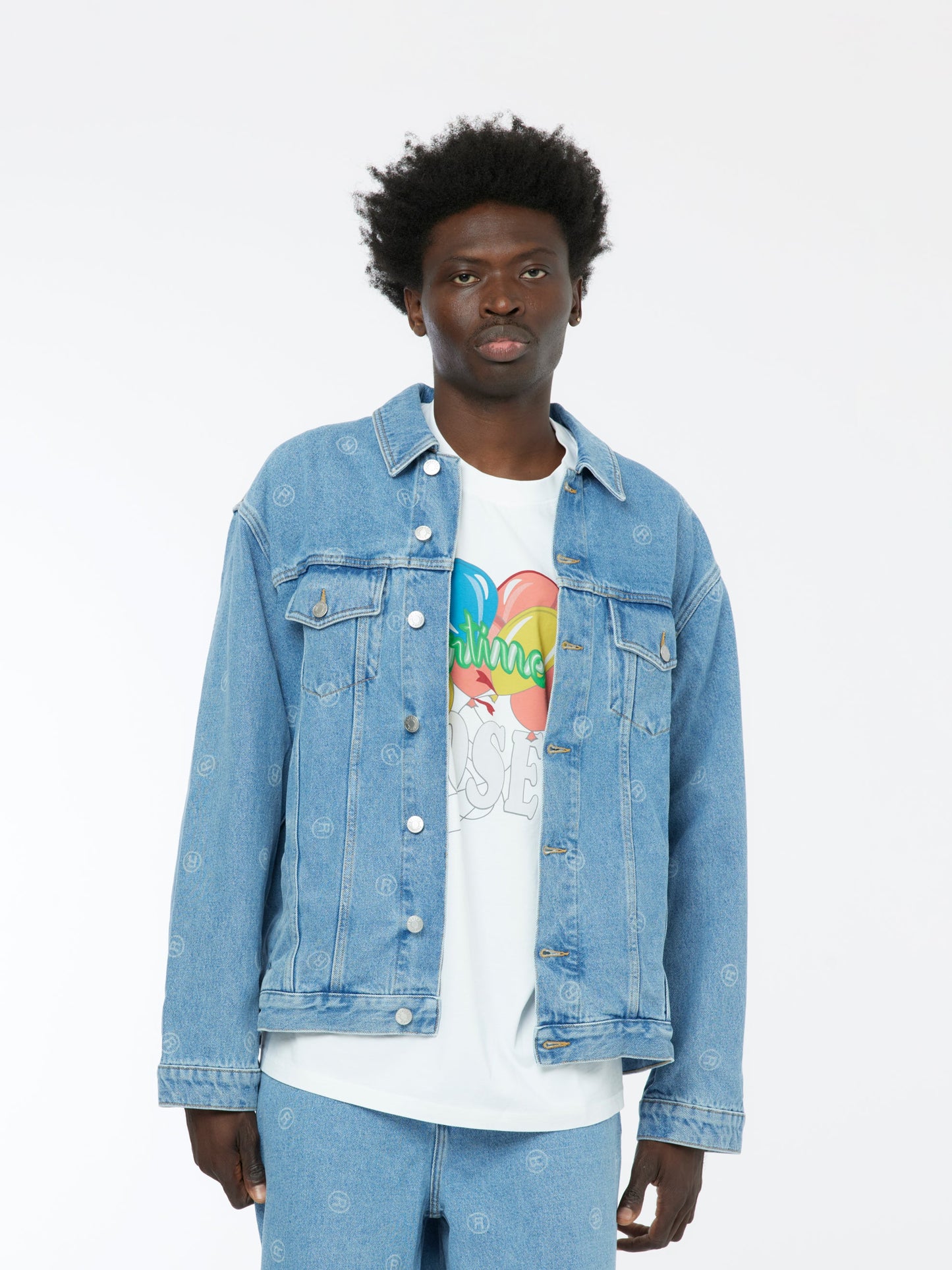 Martine Rose Oversized Denim Jacket Blue UNION LOS ANGELES