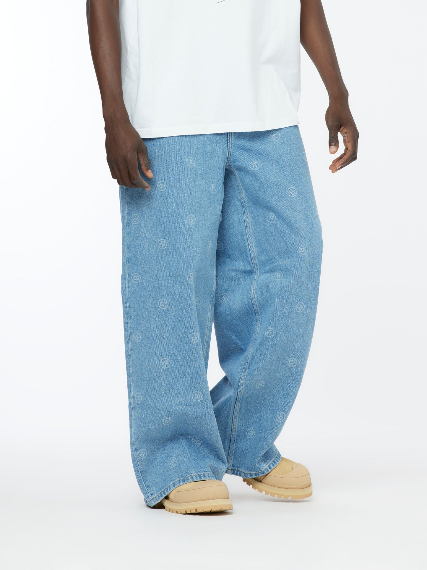 Extended Wide Leg Jean (Blue)