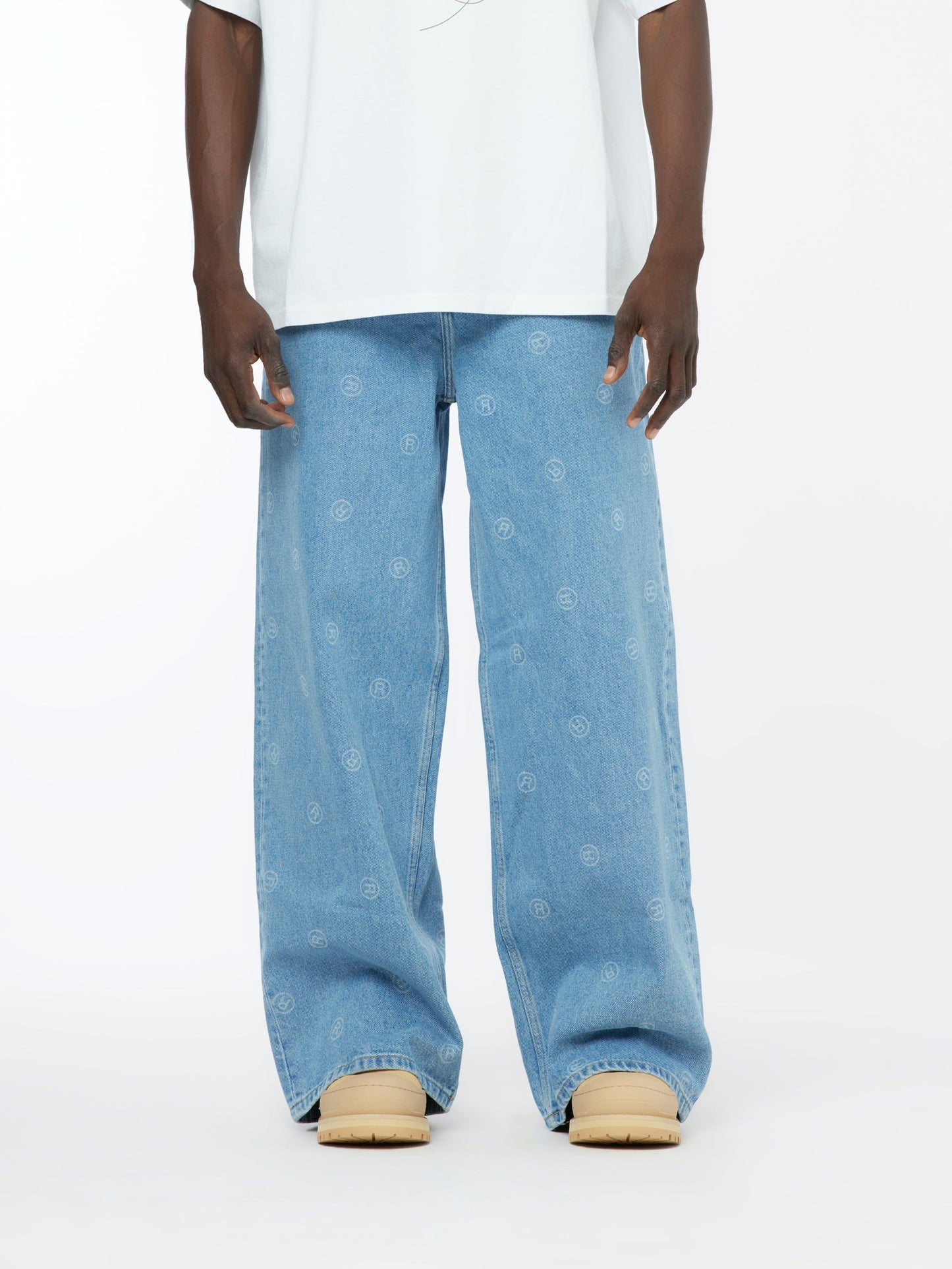 Extended Wide Leg Jean (Blue)