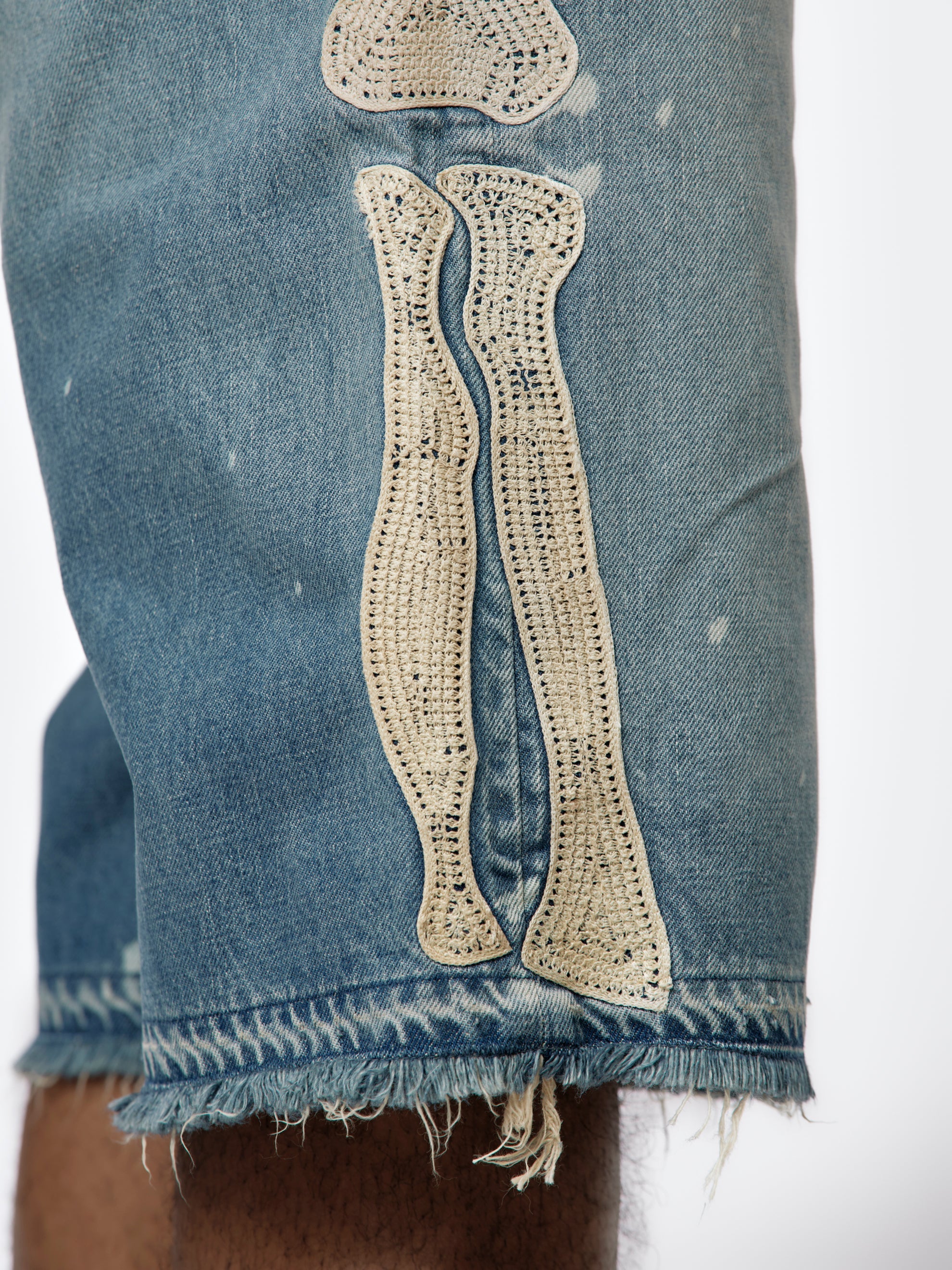 Kapital 14oz 38 Denim Bone キャピタル ボーン デニム Kapital 14oz Denim Bone Shorts - UNION LOS ANGELES