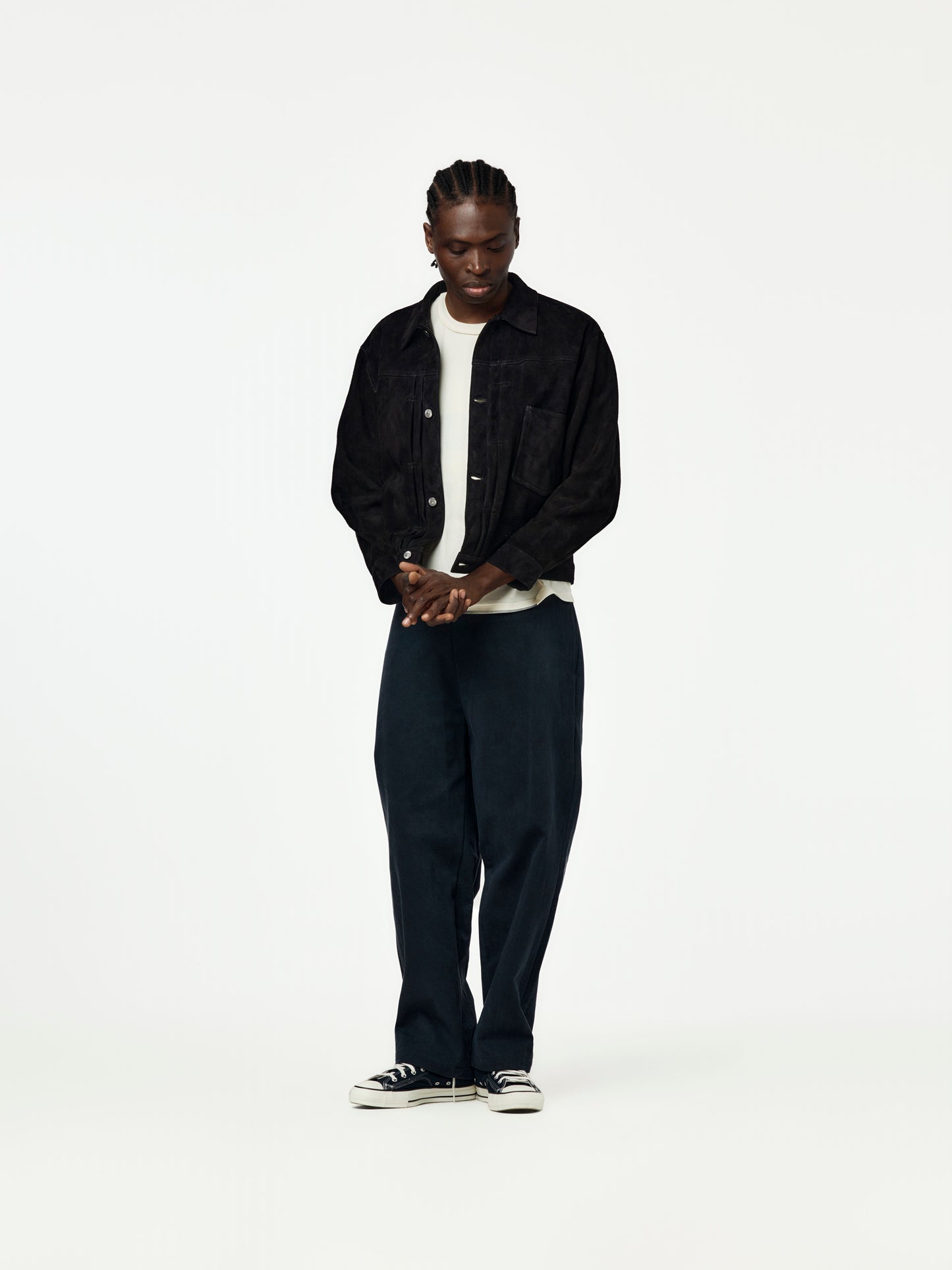 Suede Leather 1st Type Jacket (Black)