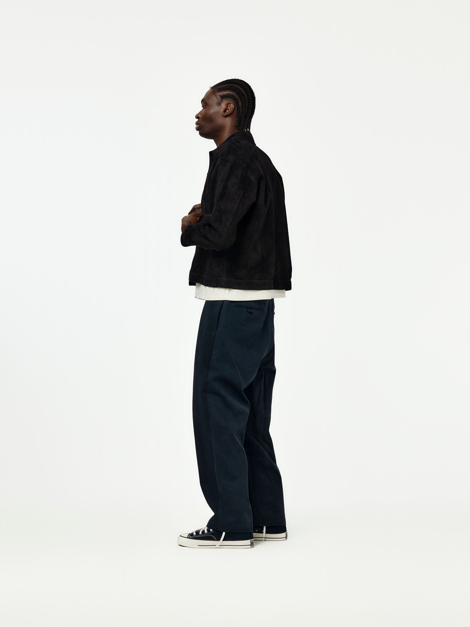 A.PRESSE Type.3 Chino Trousers (Navy) - UNION LOS ANGELES