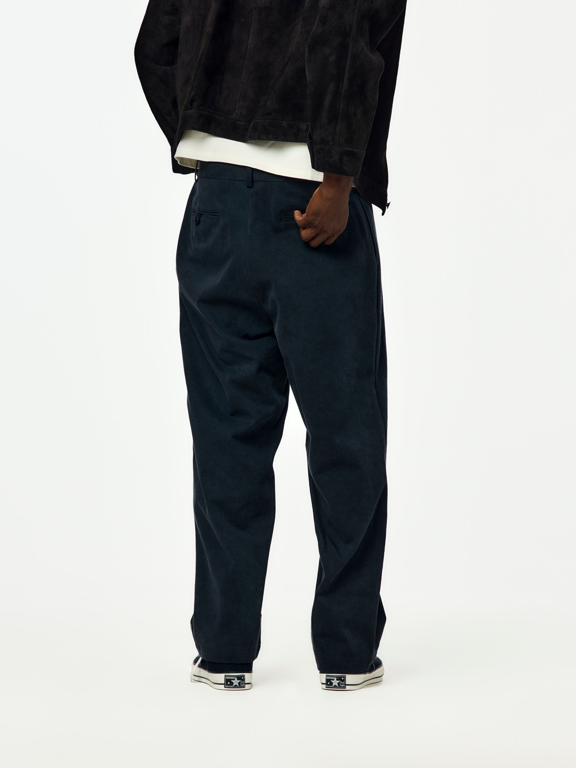 A.PRESSEアプレッセ22FW Chino Trousers NAVY A.PRESSE - アプレッセ24SS Type.1 Silk Blend Chino Trousers