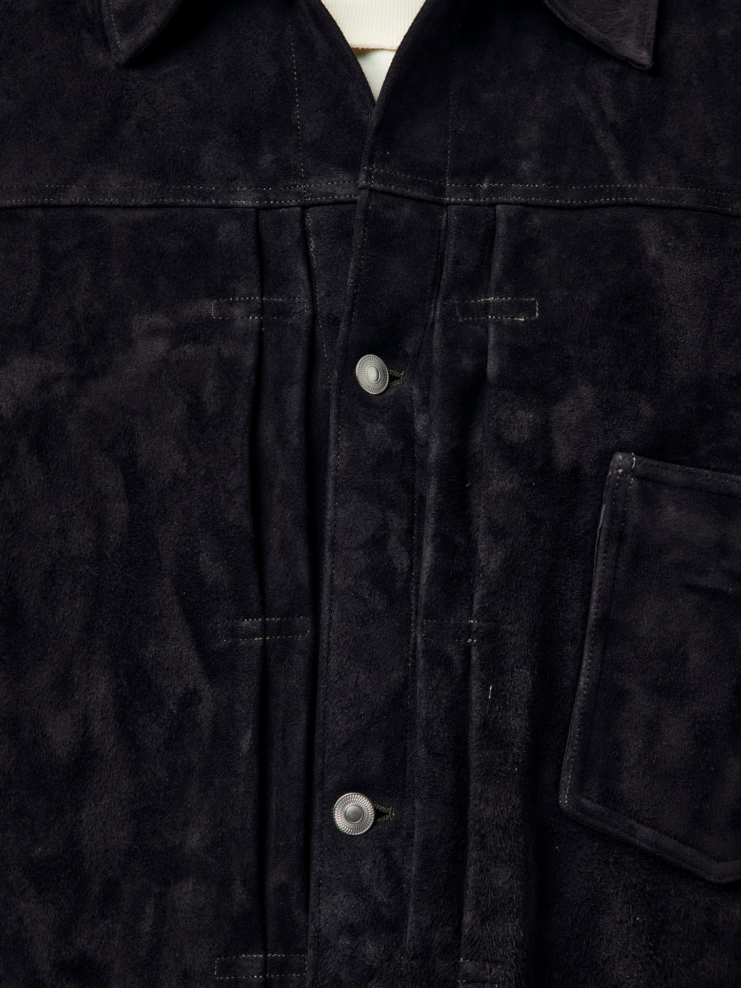 Suede Leather 1st Type Jacket (Black)