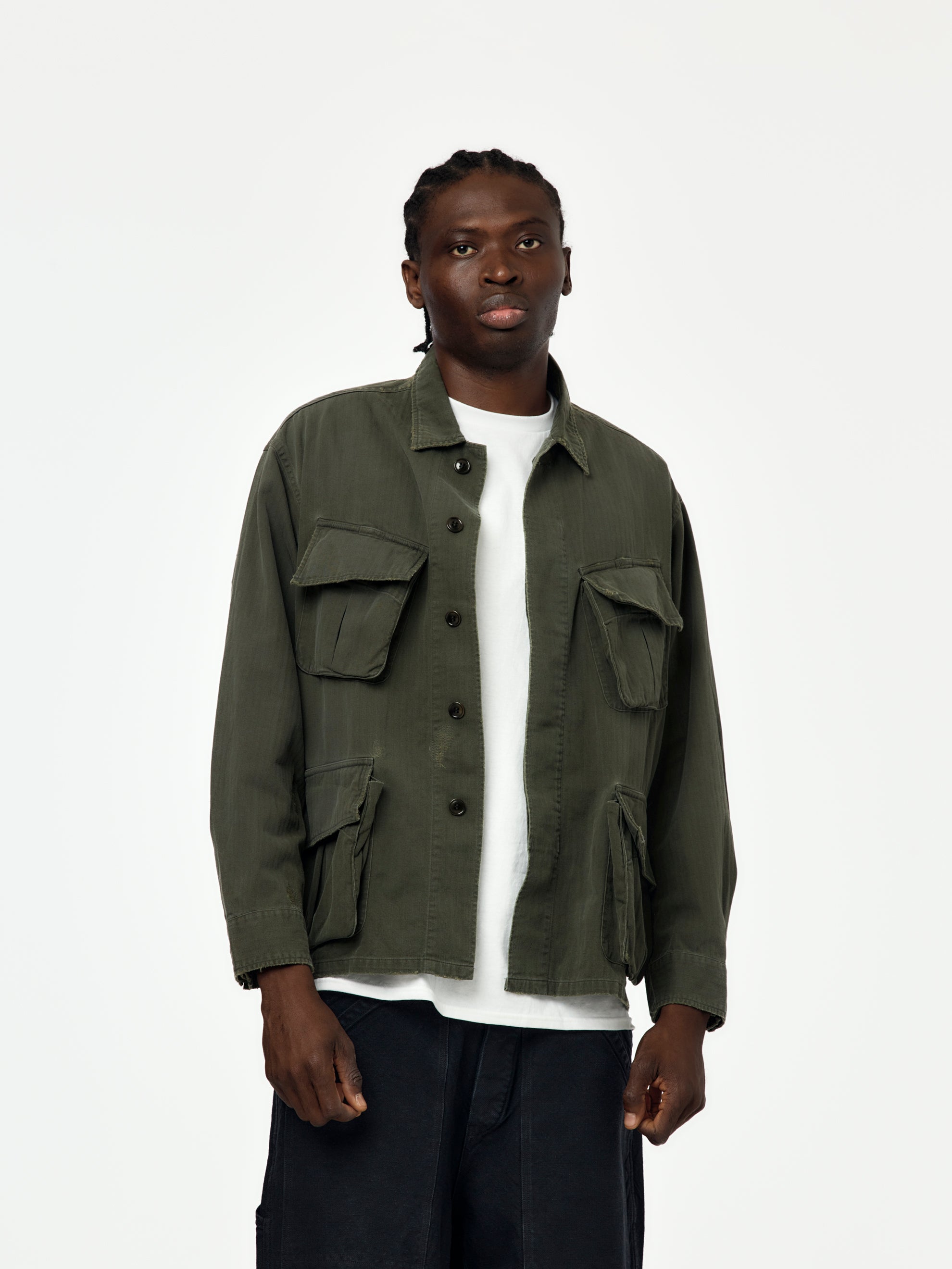 ジャケット・アウター a.presse VINTAGE US ARMY JUNGLE FATIGUE A.PRESSE Vintage US Army Jungle Fatigue Jacket (Olive