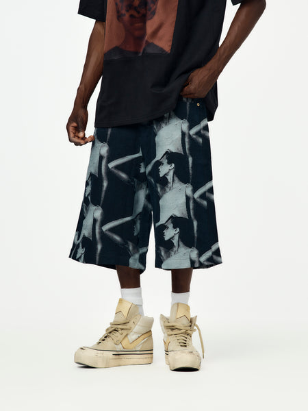 Wales Bonner Jet Shorts (Jacquard Face Denim) - UNION LOS ANGELES