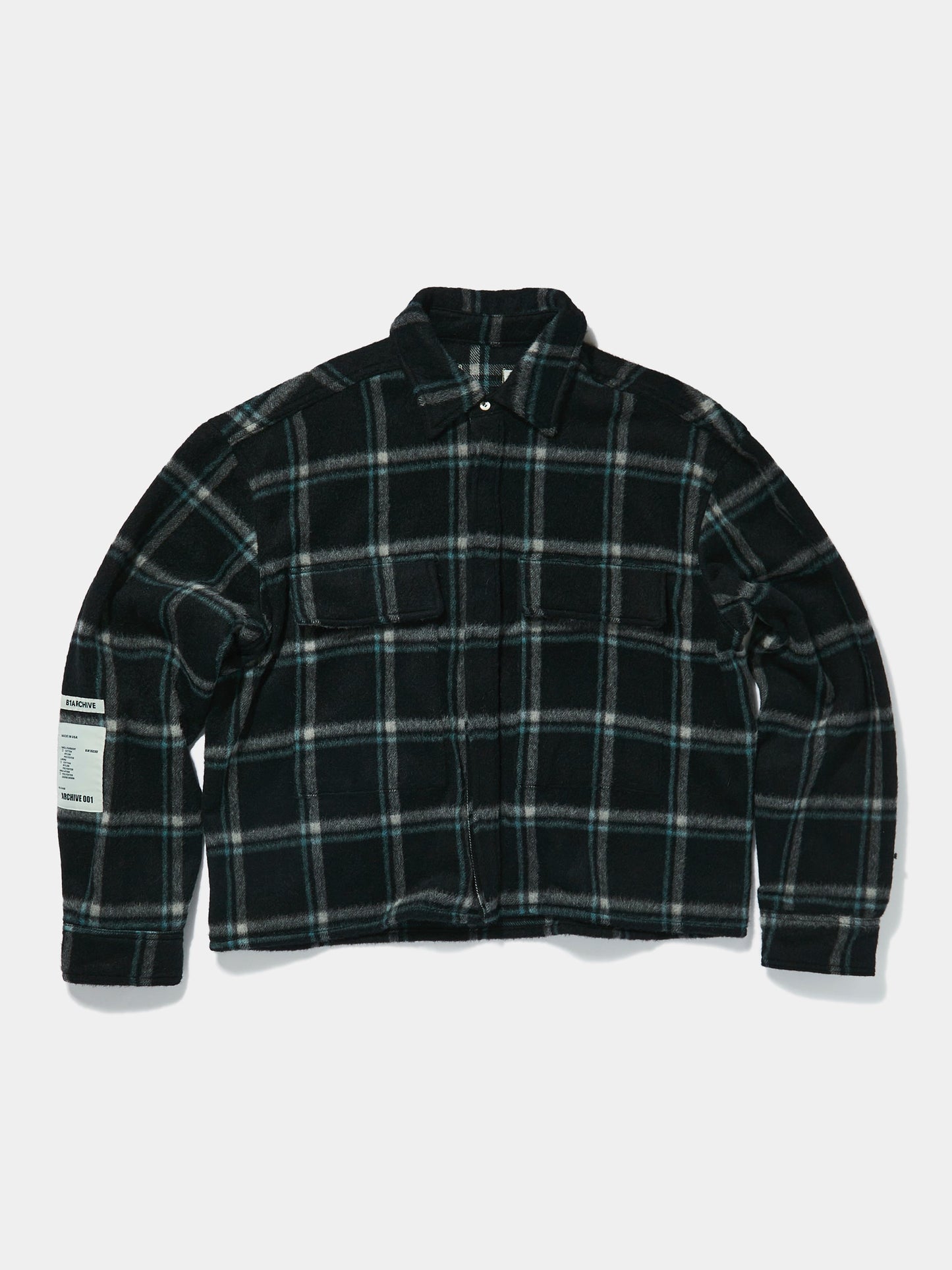 FLAP POCKET SHIRT (Black Plaid)