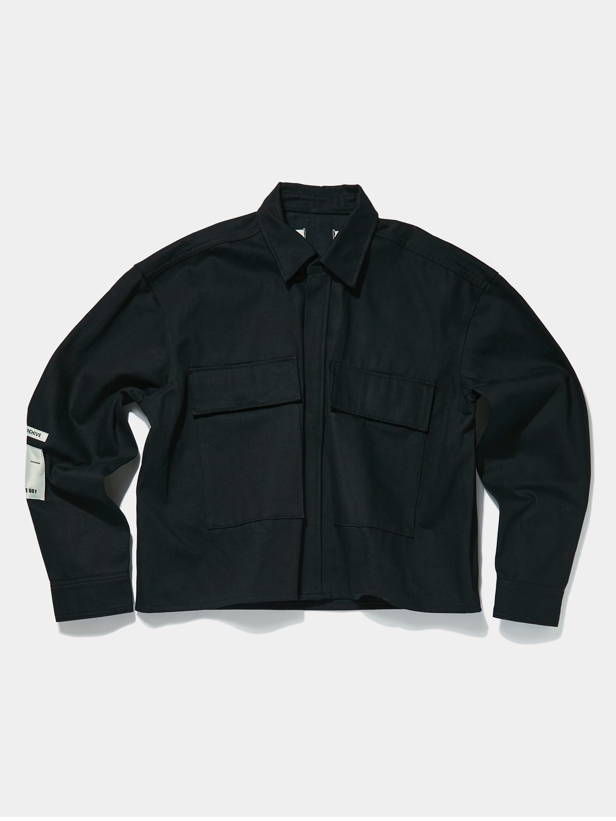 Buy B1ARCHIVE FLAP POCKET SHIRT (Black Denim Raw) Online at UNION