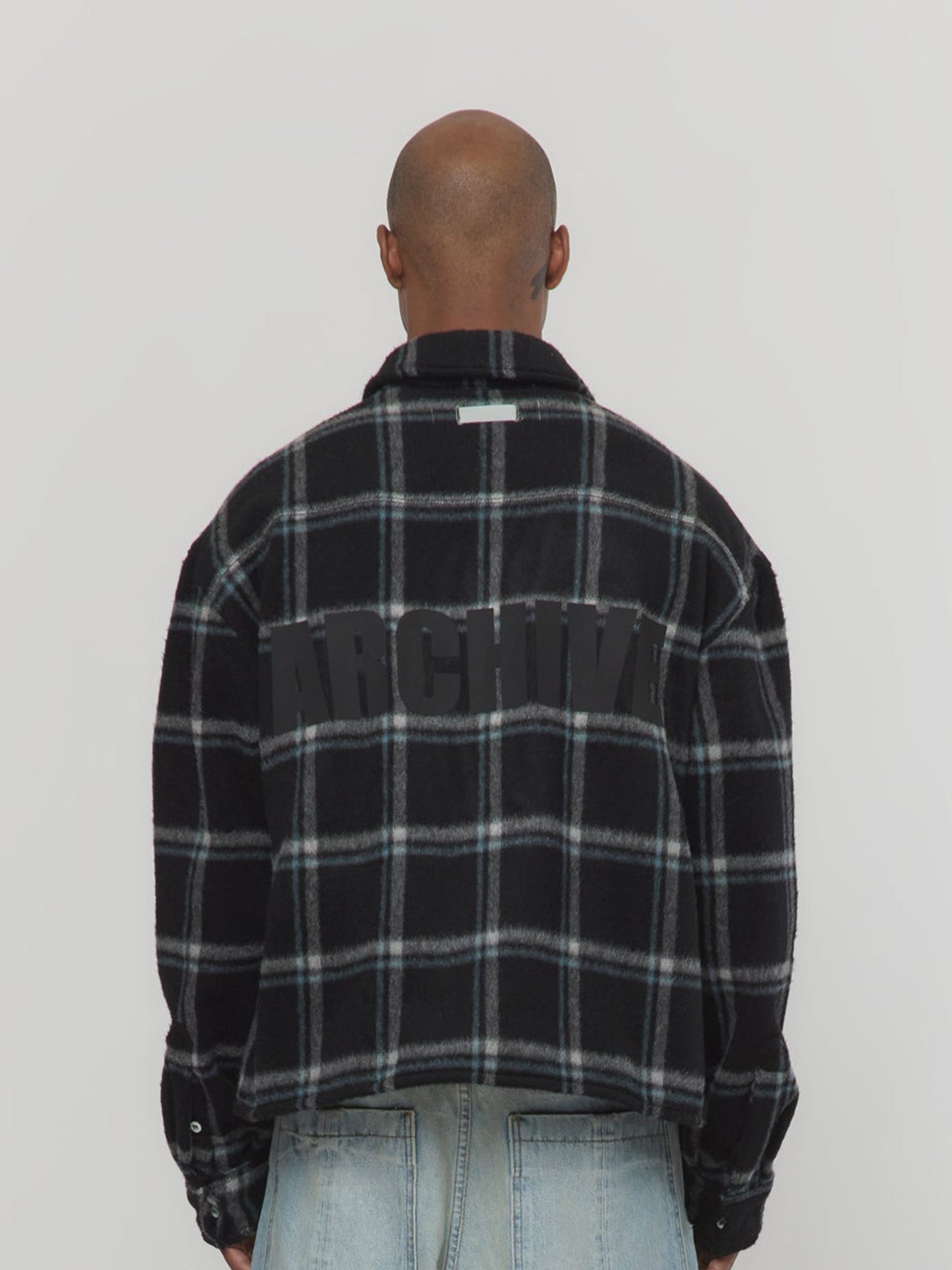 FLAP POCKET SHIRT (Black Plaid)