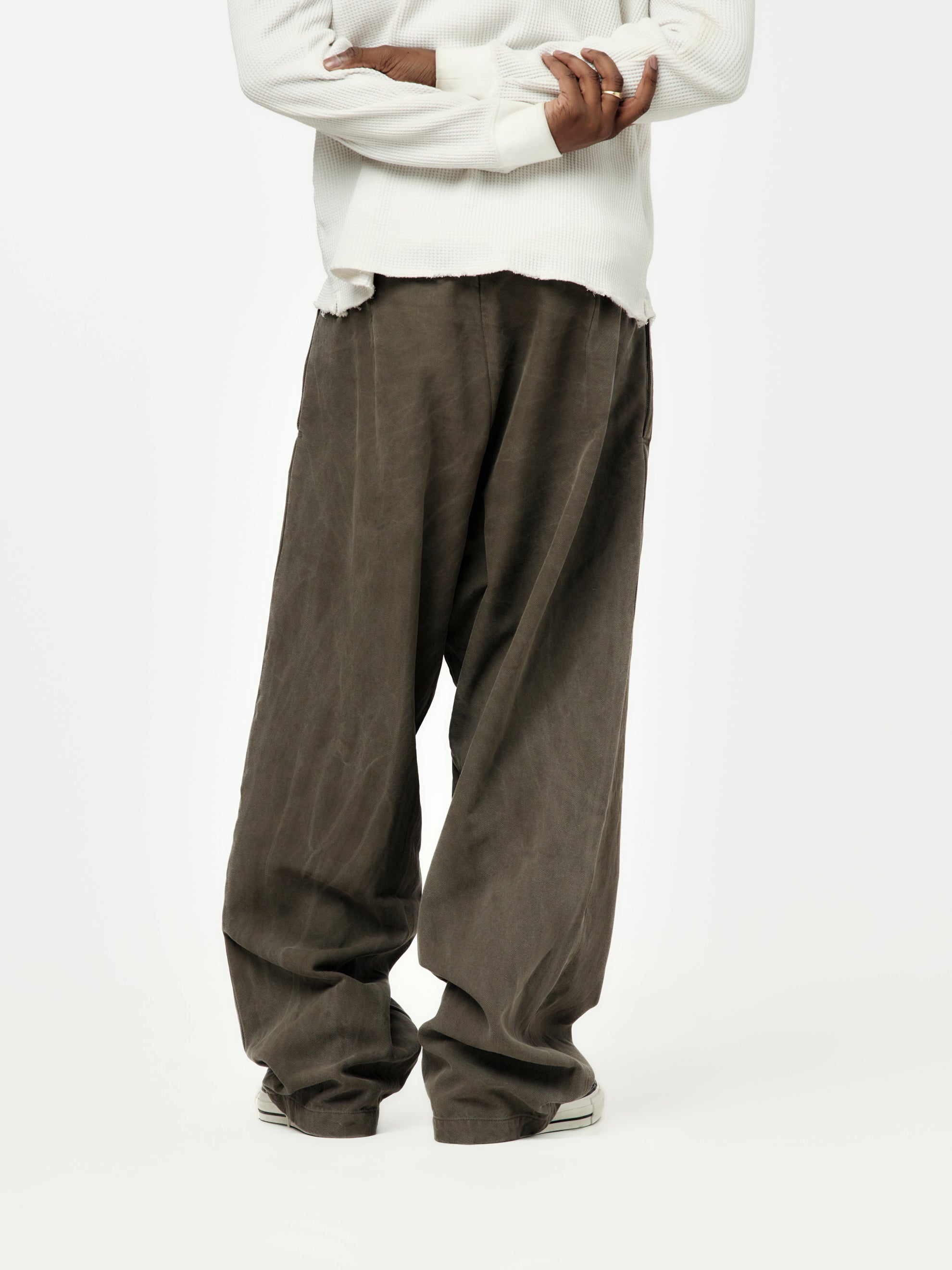 スーツ a.presse British Military Dress Trousers A.PRESSE Silk Cotton WW2 British Army Trousers (Gray