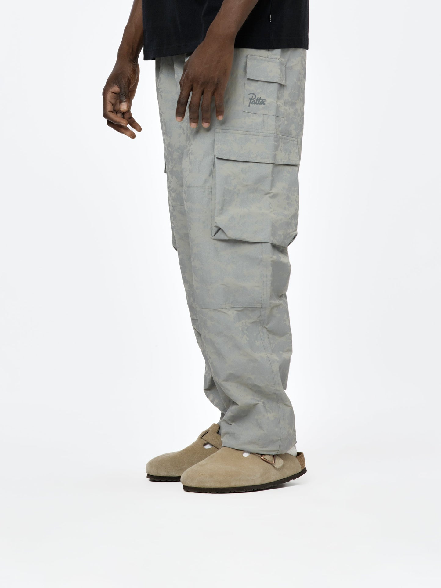 Digi Camo Reflective Cargo Pants (Wild Dove)