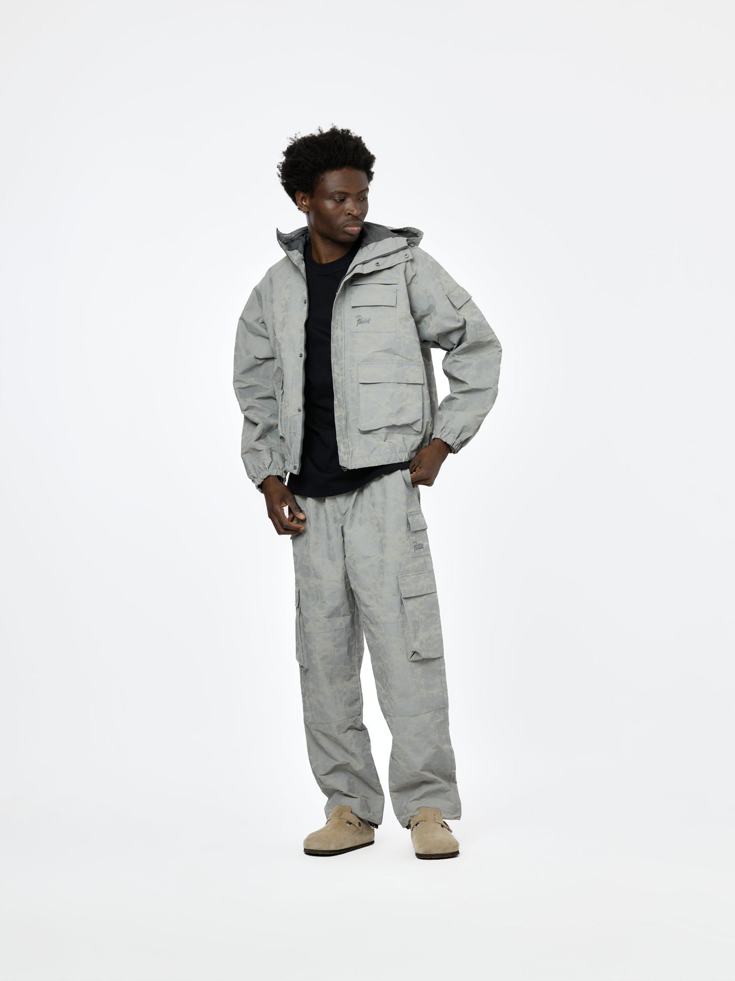 Digi Camo Reflective Cargo Pants (Wild Dove)