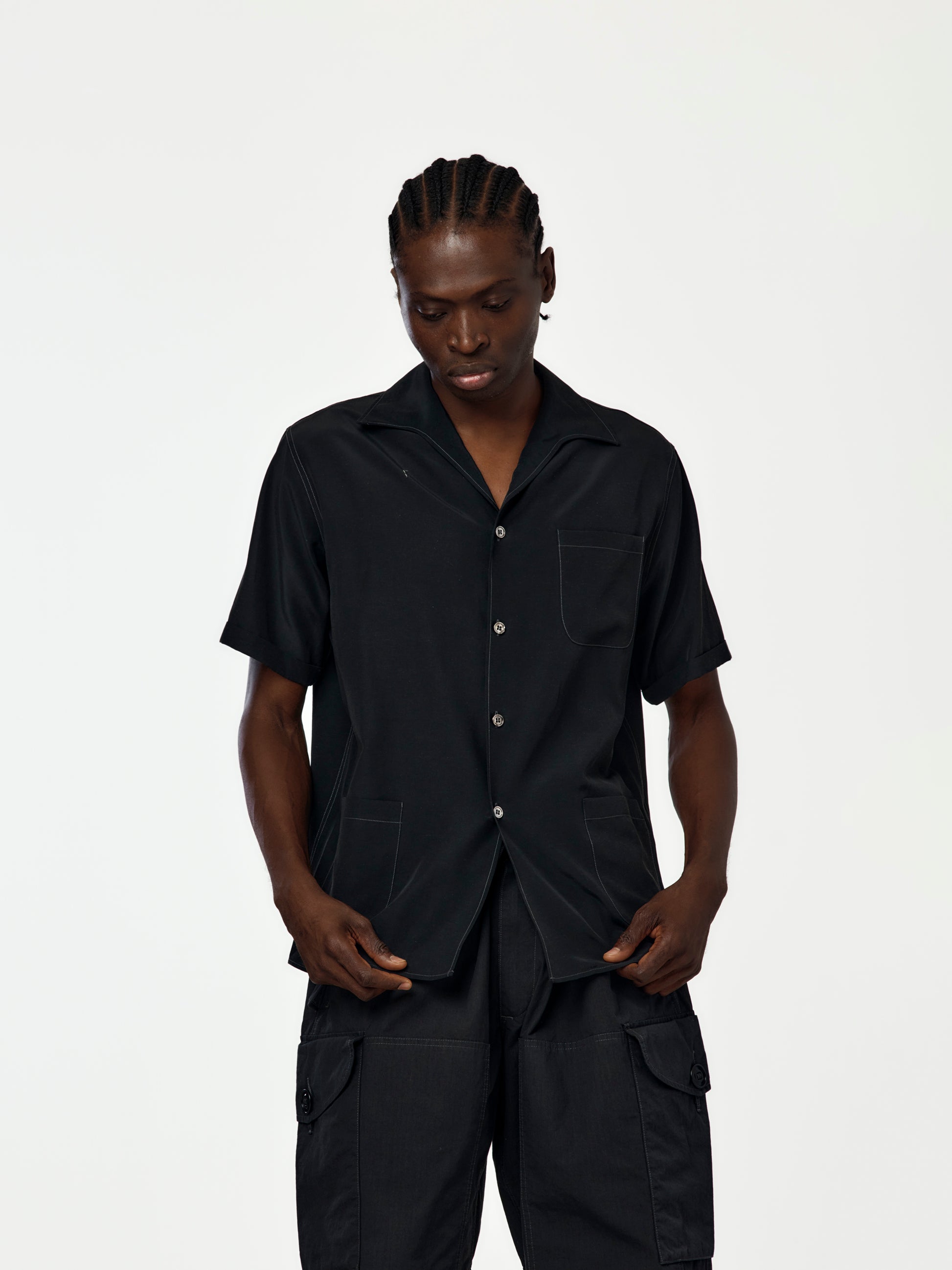 Maison Margiela Short-Sleeved Shirt (Black) Maison Margiela Short-Sleeved Shirt (Black)